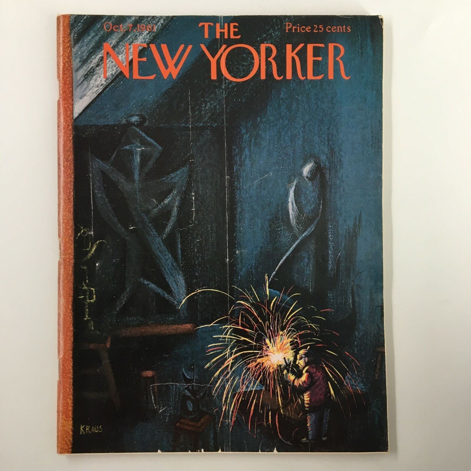 The New Yorker Full Magazine October 7 1961 Welding Man by Robert Kraus No Label