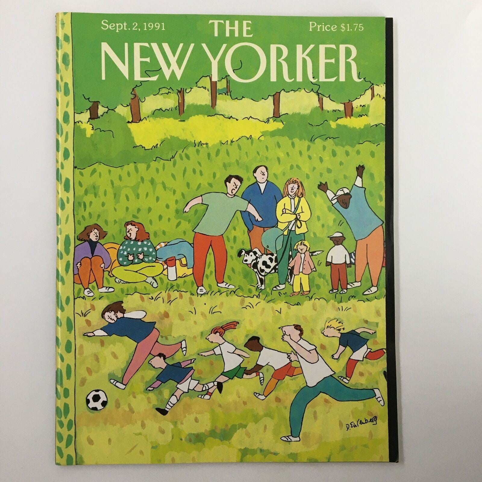 The New Yorker Full Magazine September 2 1991 Soccer Game by Devera Ehrenberg VG