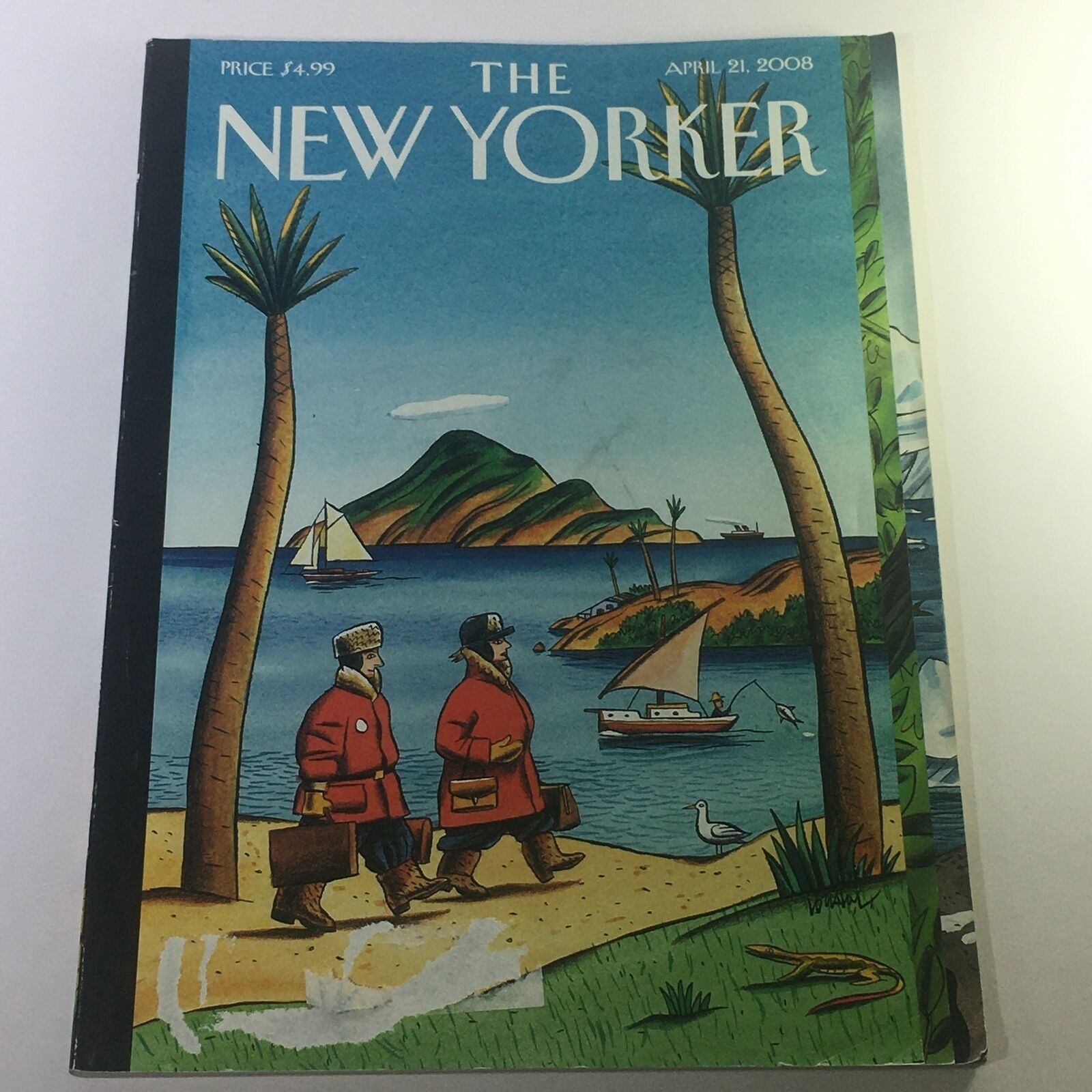 The New Yorker April 21 2008 - Full Magazine Theme Cover Jacques de Loustal