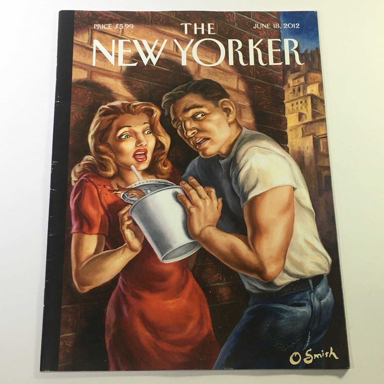 The New Yorker Magazine June 18 2012 The Soda Noir by Owen Smith No Label VG