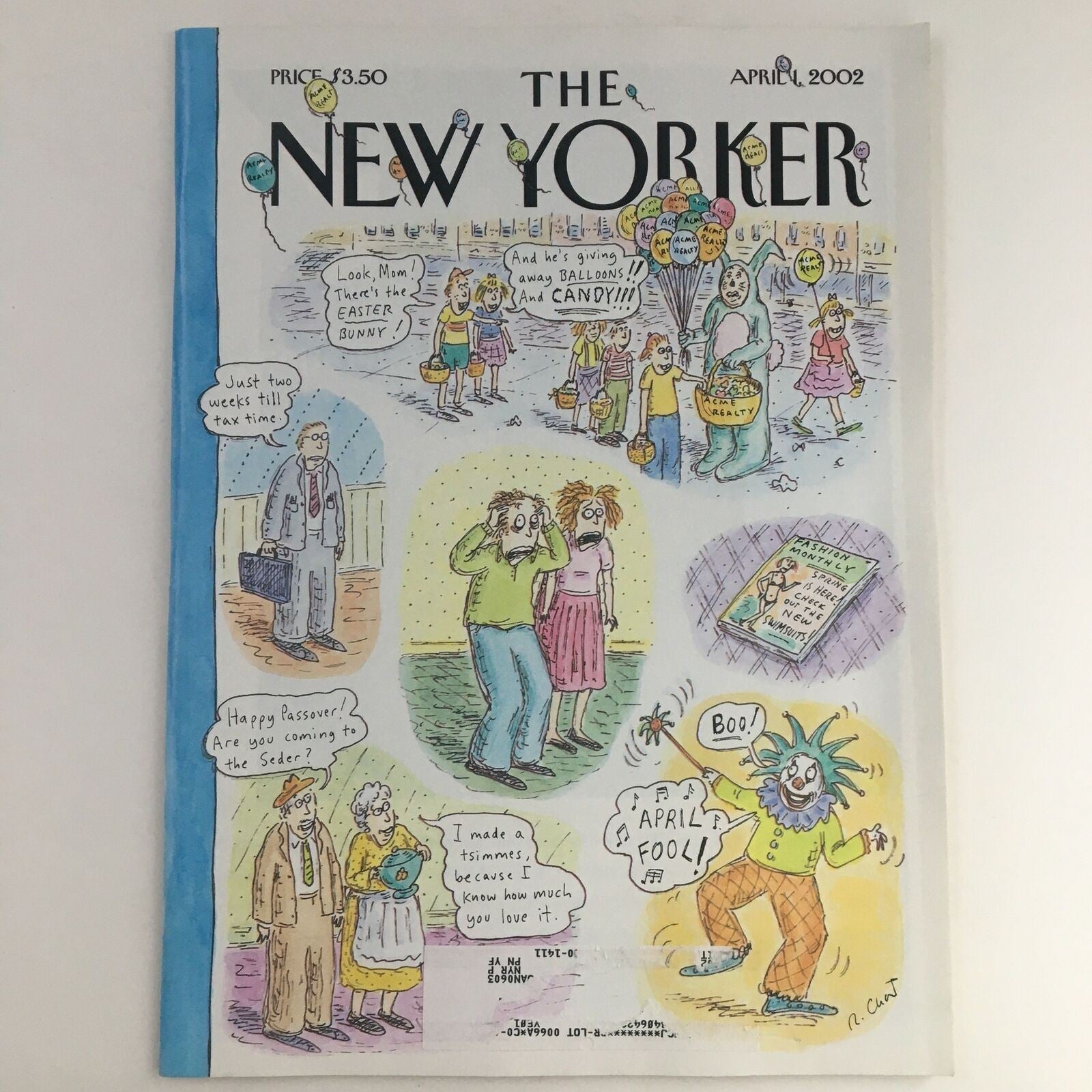 The New Yorker Full Magazine April 1 2002 Spring is Here by Roz Chast VG