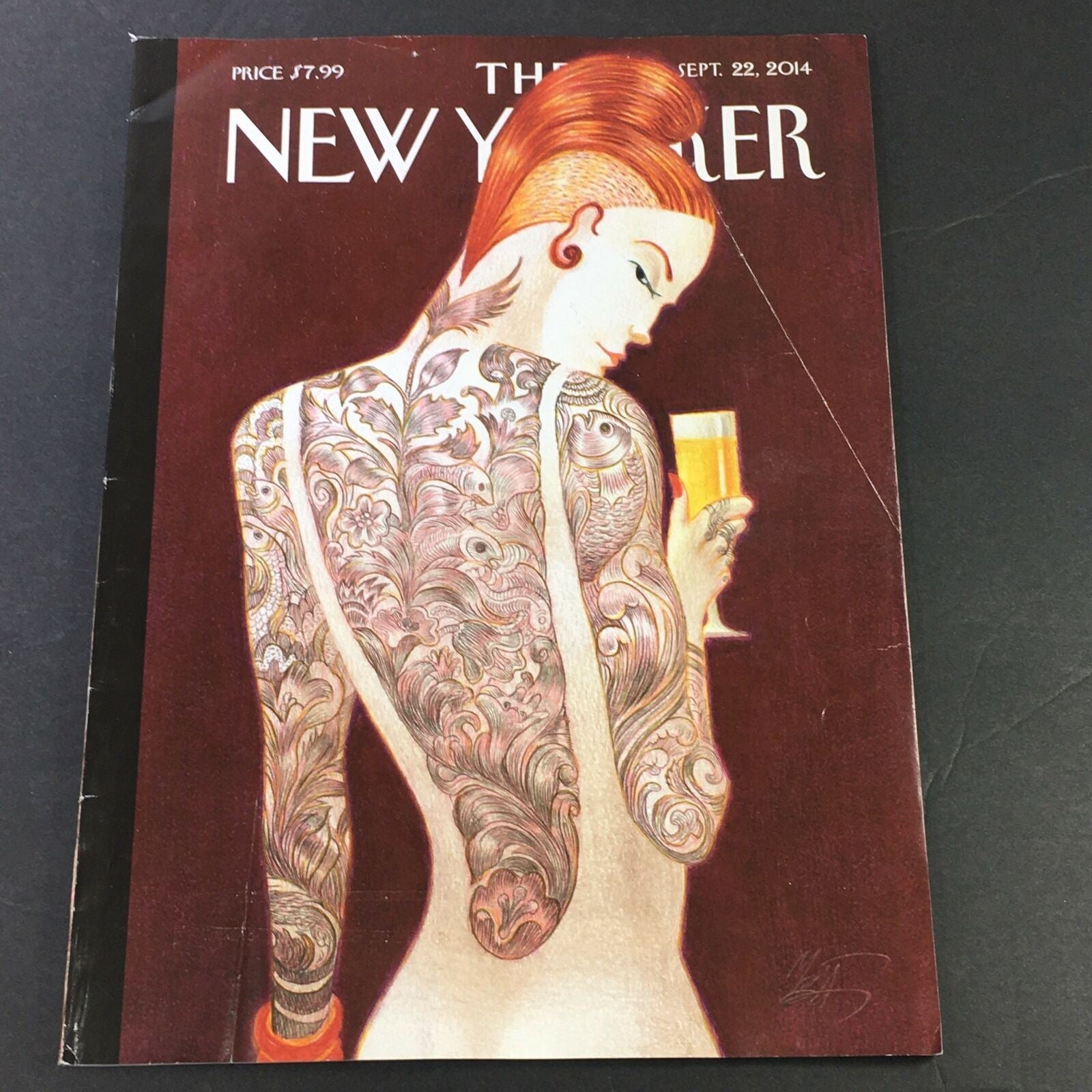 The New Yorker Magazine September 22 2014 Back Story Cover by Lorenzo Mattotti