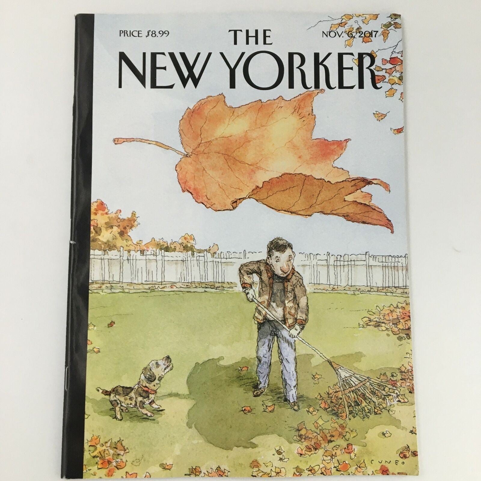 The New Yorker November 6 2017 Full Magazine Theme Cover John Cuneo Newsstand