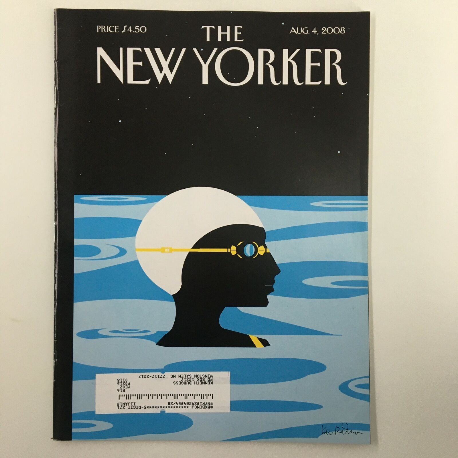 The New Yorker Full Magazine August 4 2008 Night Cap by Kim DeMarco