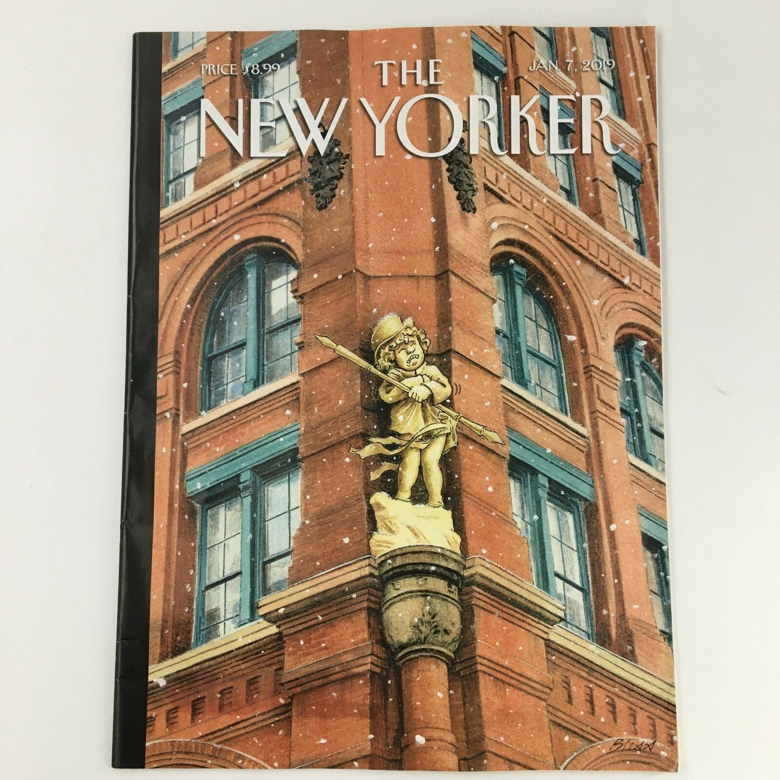 The New Yorker January 7 2019 Full Magazine Theme Cover Harry Bliss Newsstand