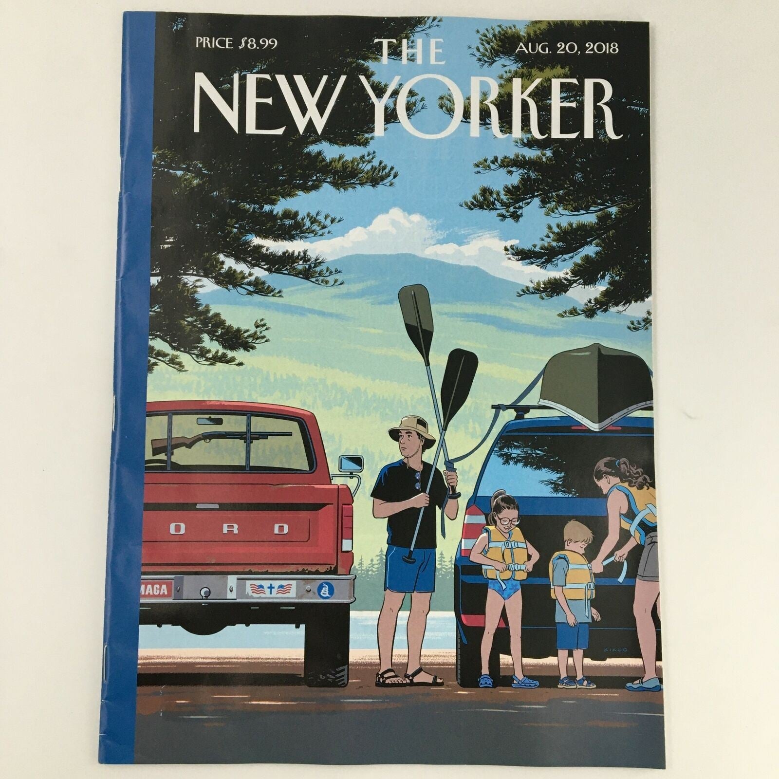 The New Yorker August 20 2018 Full Magazine Theme Cover R Kikuo Johnson No Label