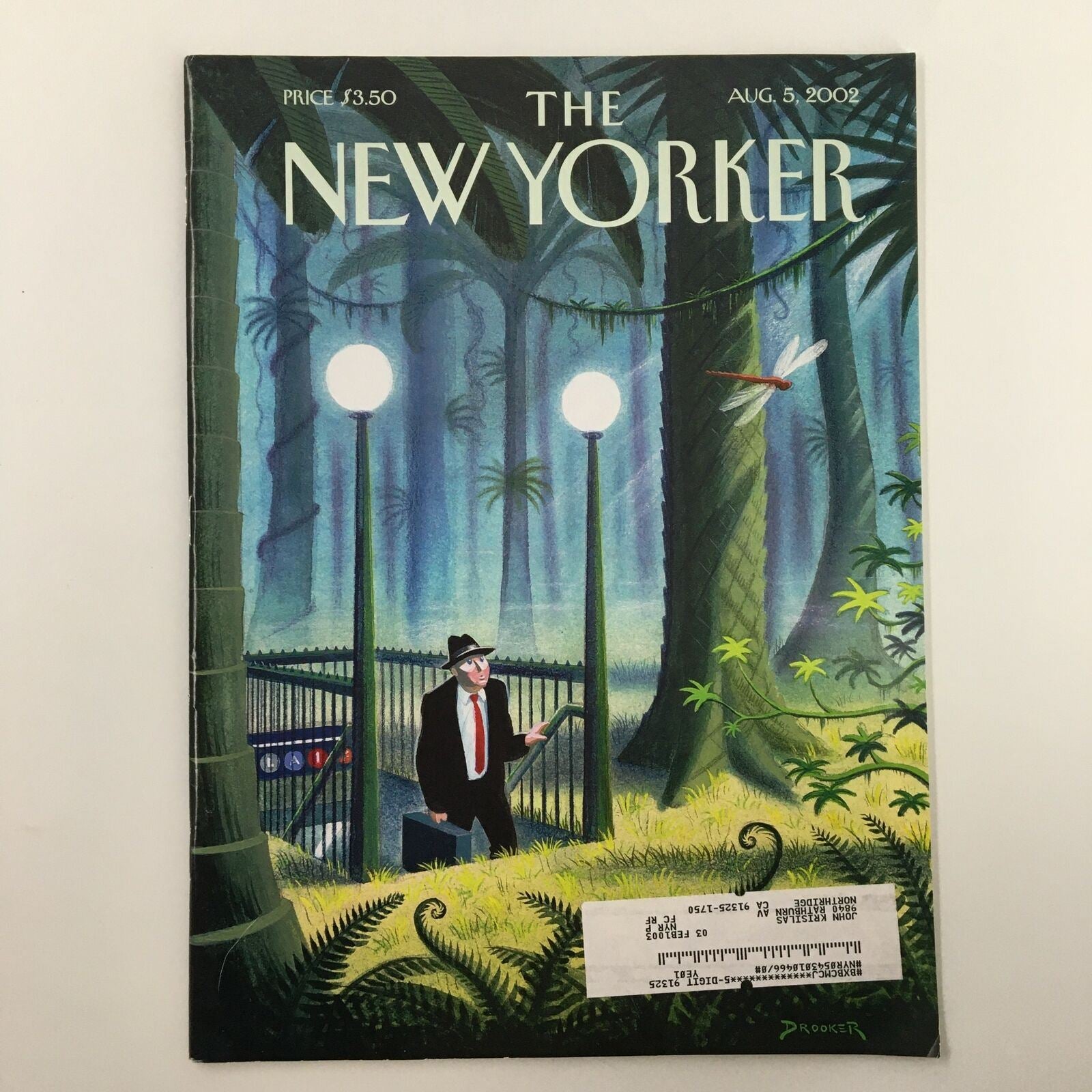 The New Yorker Full Magazine August 5 2002 Last Stop by Eric Drooker