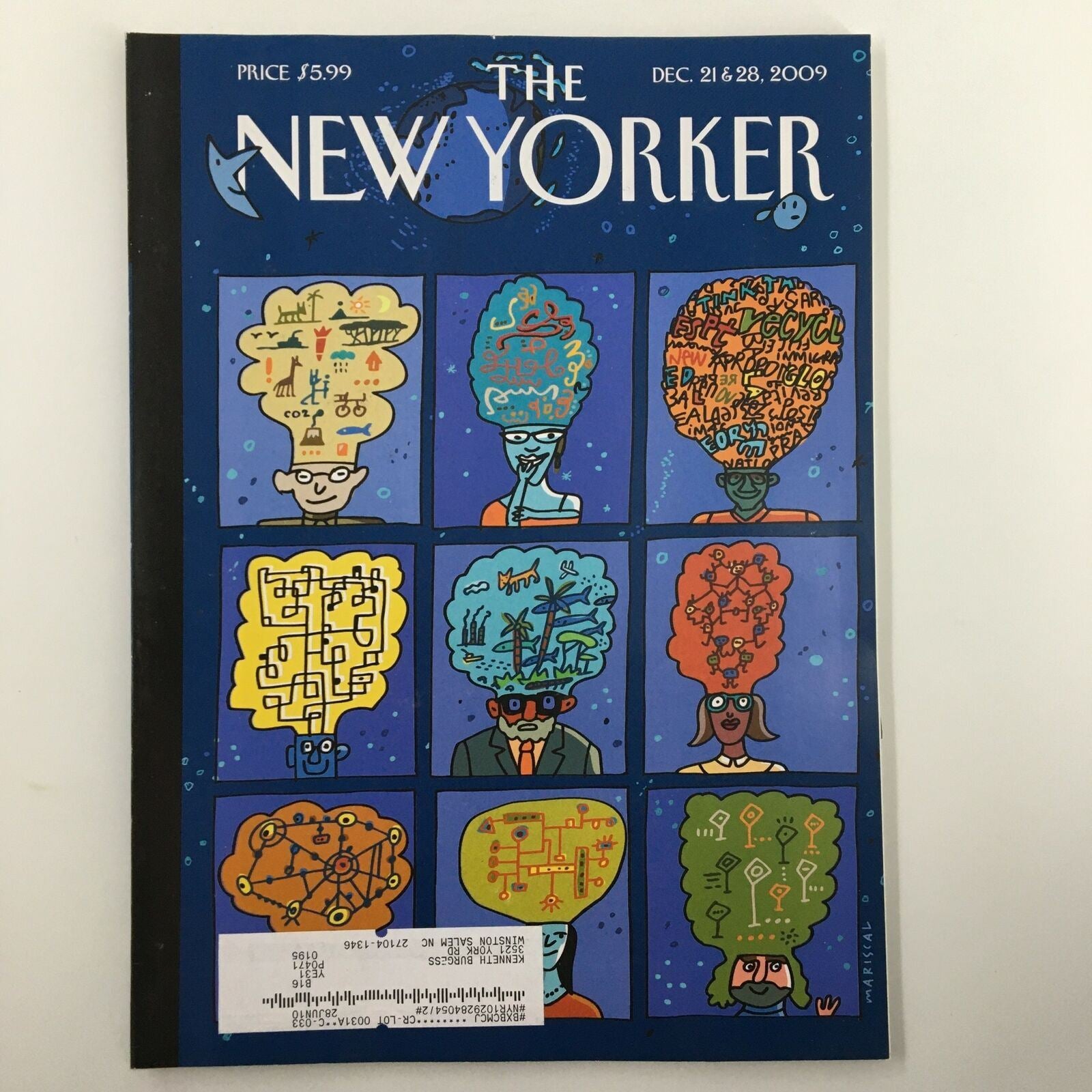 The New Yorker Full Magazine December 21 2009 New Worlds by Javier Mariscal