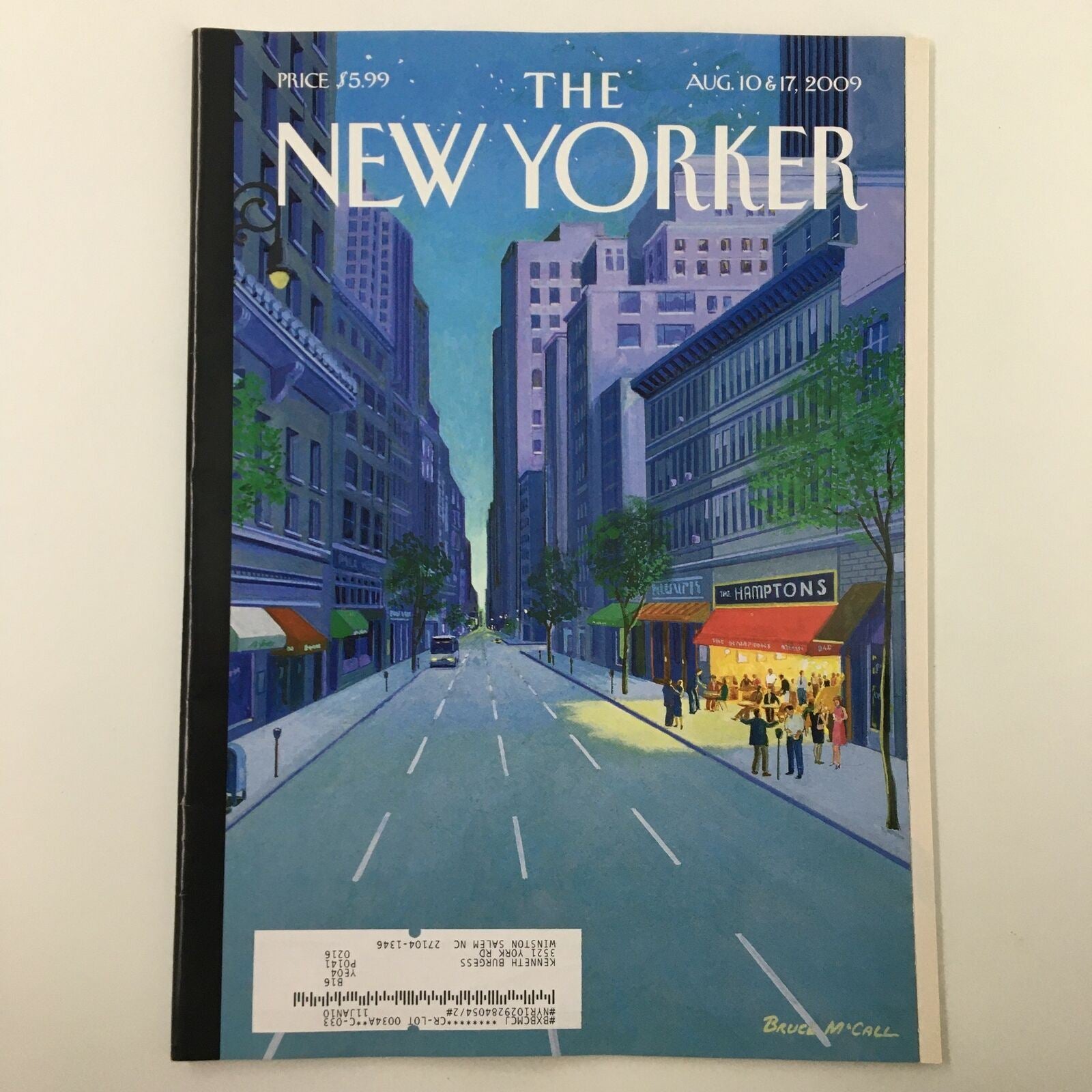 The New Yorker Full Magazine August 10 2009 The Hamptons by Bruce McCall VG