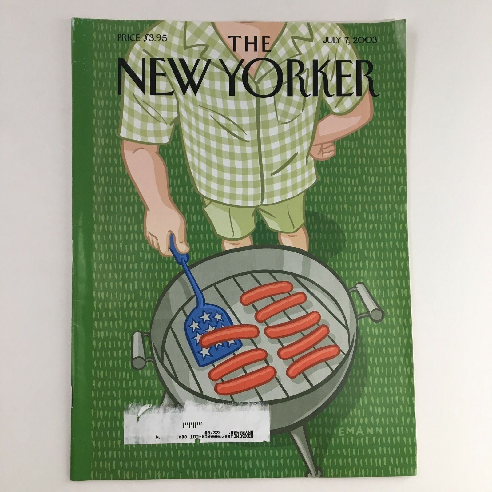 The New Yorker Full Magazine July 7 2003 Grilling Sausages by Christoph Niemann