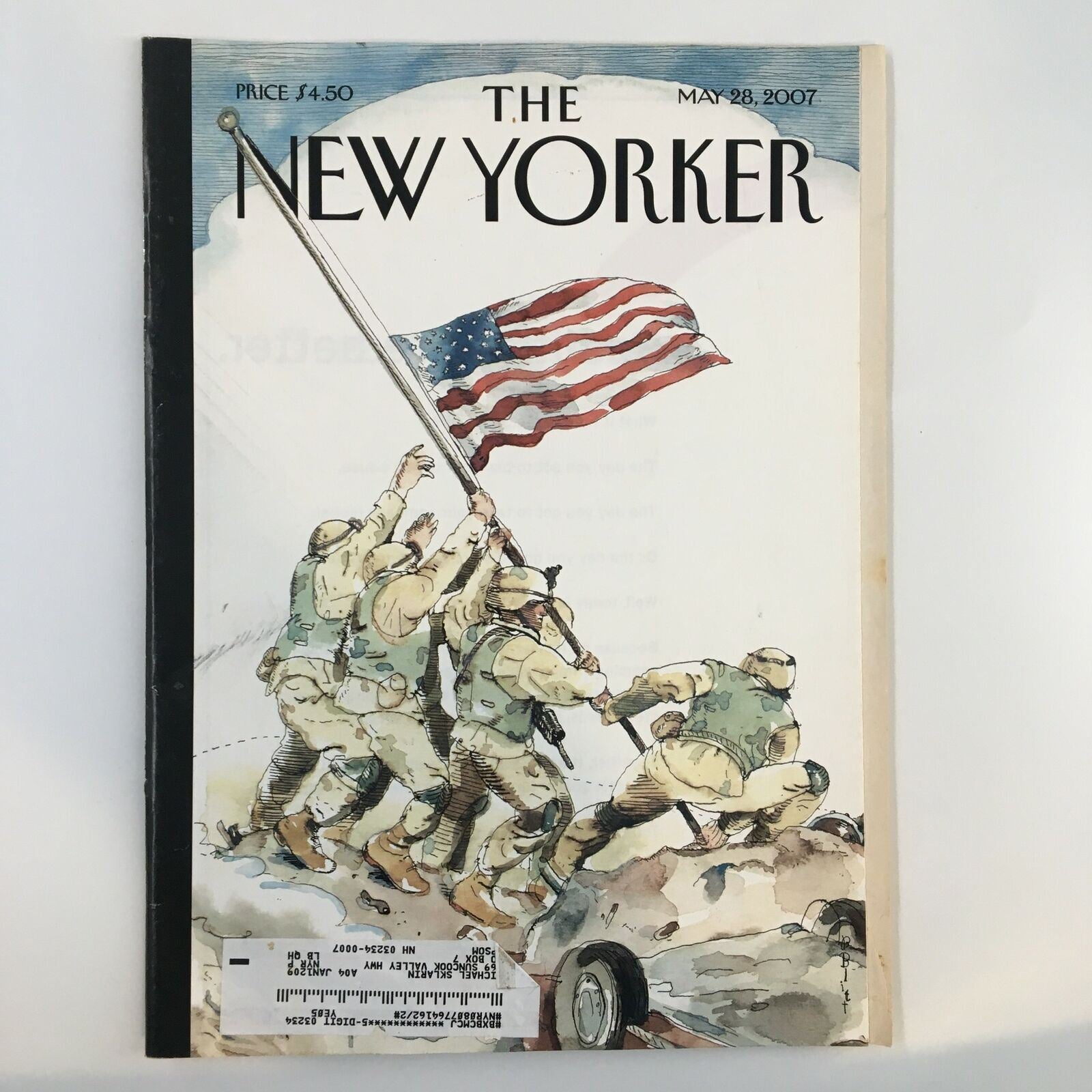 The New Yorker Full Magazine May 28 2007 Half-Staff by Barry Blitt