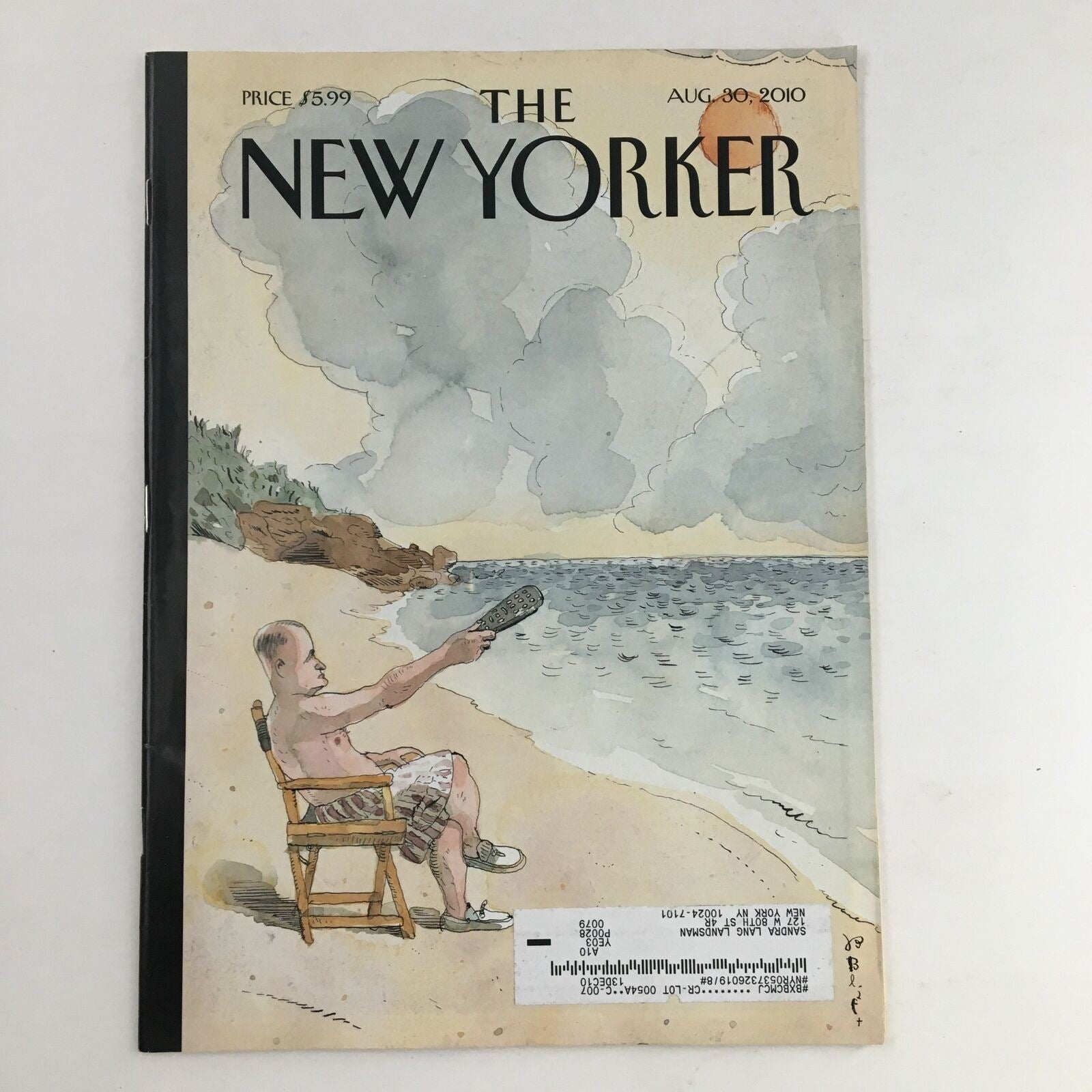 The New Yorker August 30 2010 Full Magazine Theme Cover by Barry Blitt