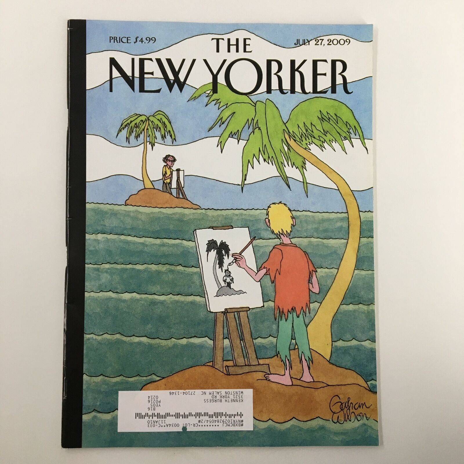 The New Yorker Full Magazine July 27 2009 Cartoon Island by Gahan Wilson