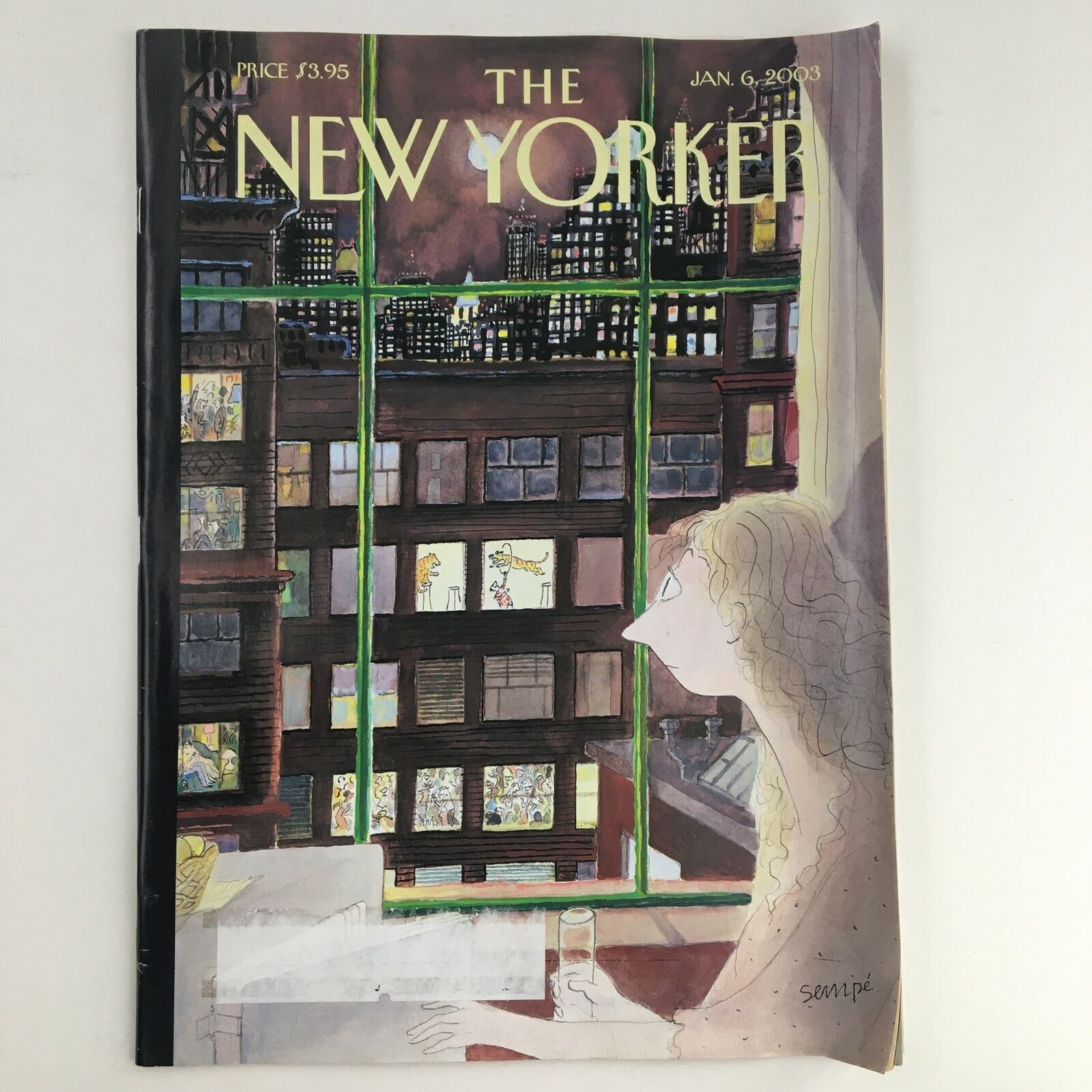 The New Yorker Magazine January 6 2003 Silence of the Night Jean-Jacques Sempé