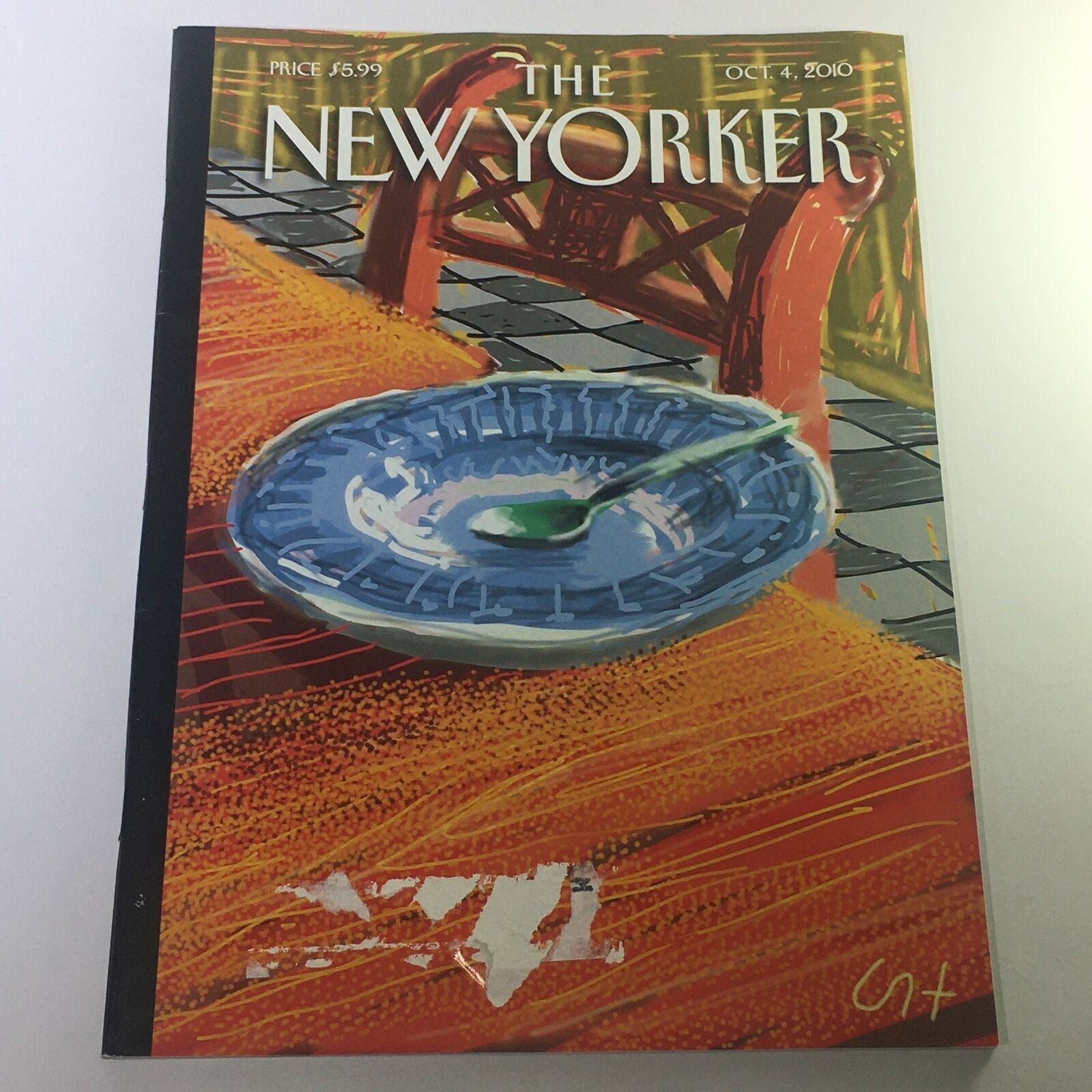 The New Yorker October 4 2010 - Full Magazine Theme Cover David Hockney