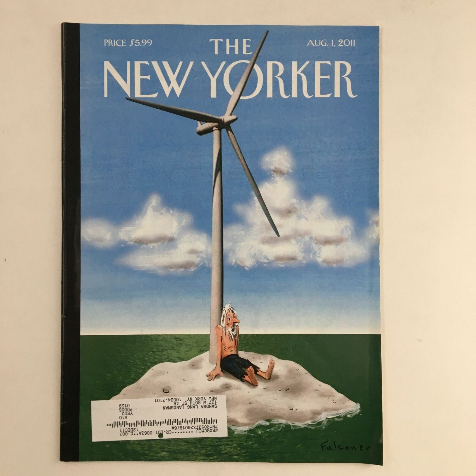 The New Yorker August 1 2011 Full Magazine Theme Cover by Ian Falconer