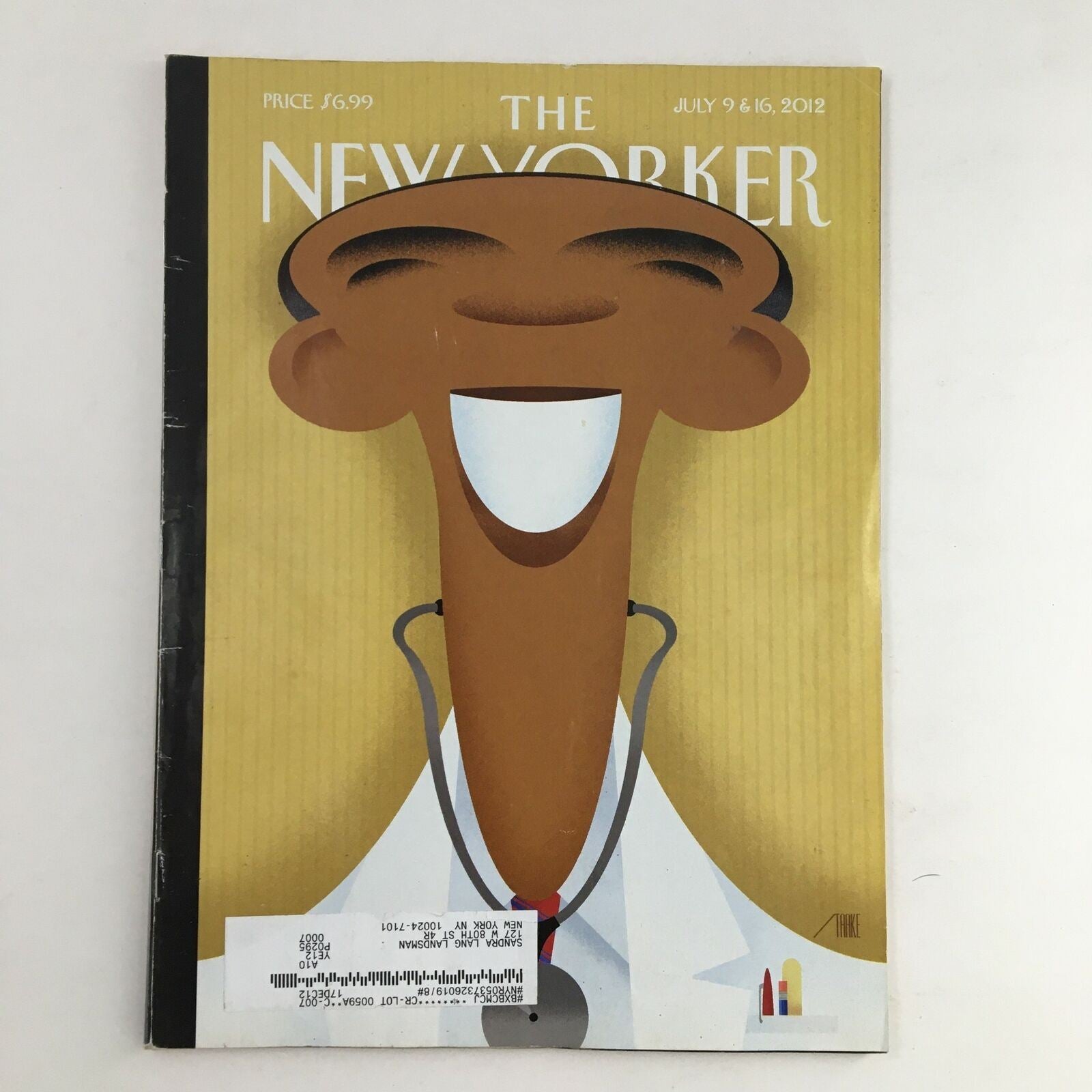 The New Yorker July 9 2012 Full Magazine Theme Cover by Bob Staake