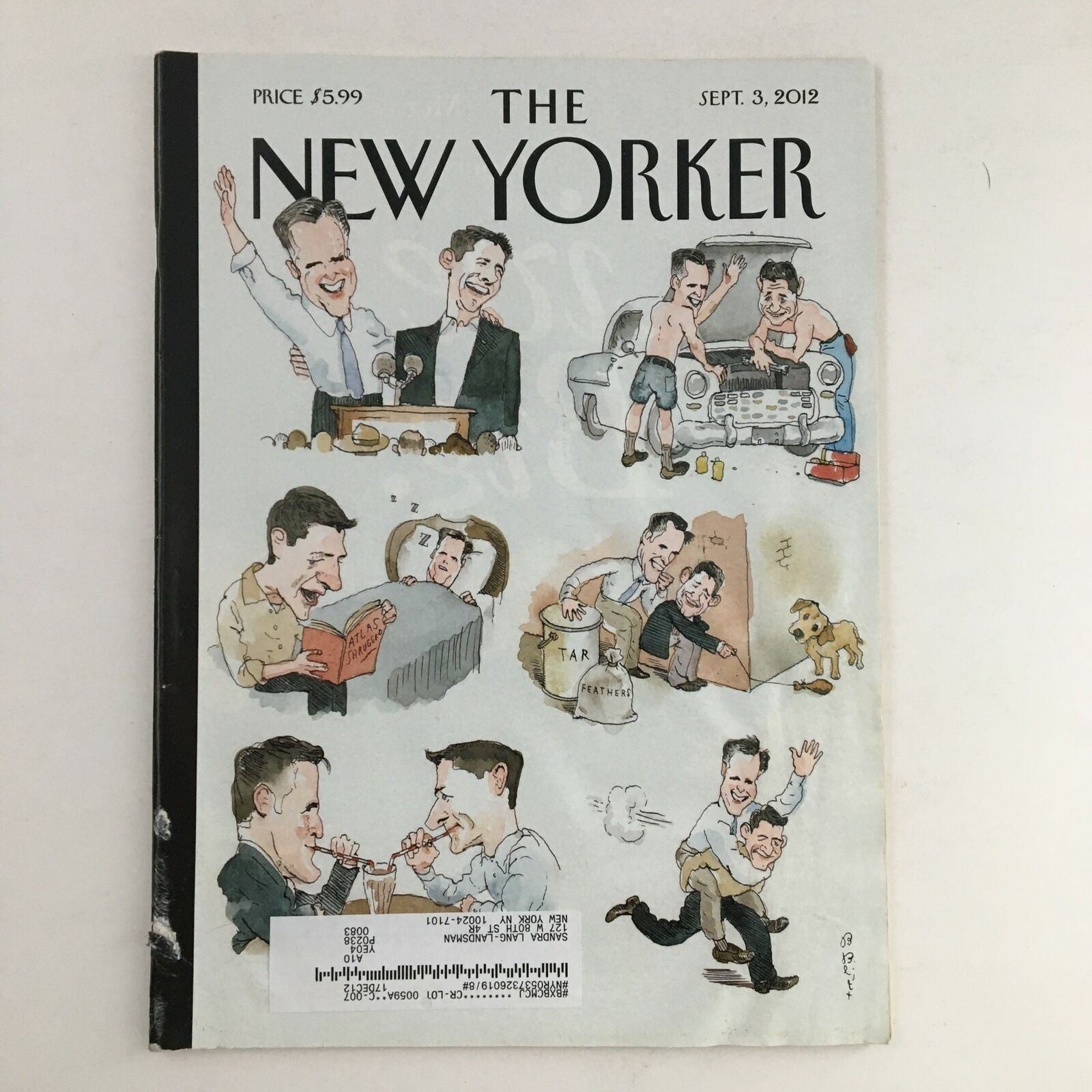 The New Yorker September 3 2012 Full Magazine Theme Cover by Barry Blitt