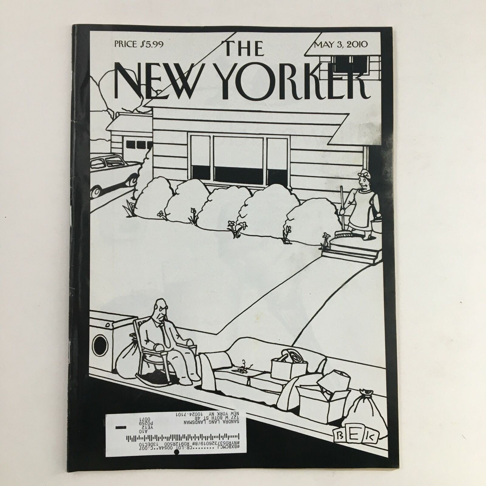 The New Yorker May 3 2010 Full Magazine Theme Cover by Bruce Eric Kaplan