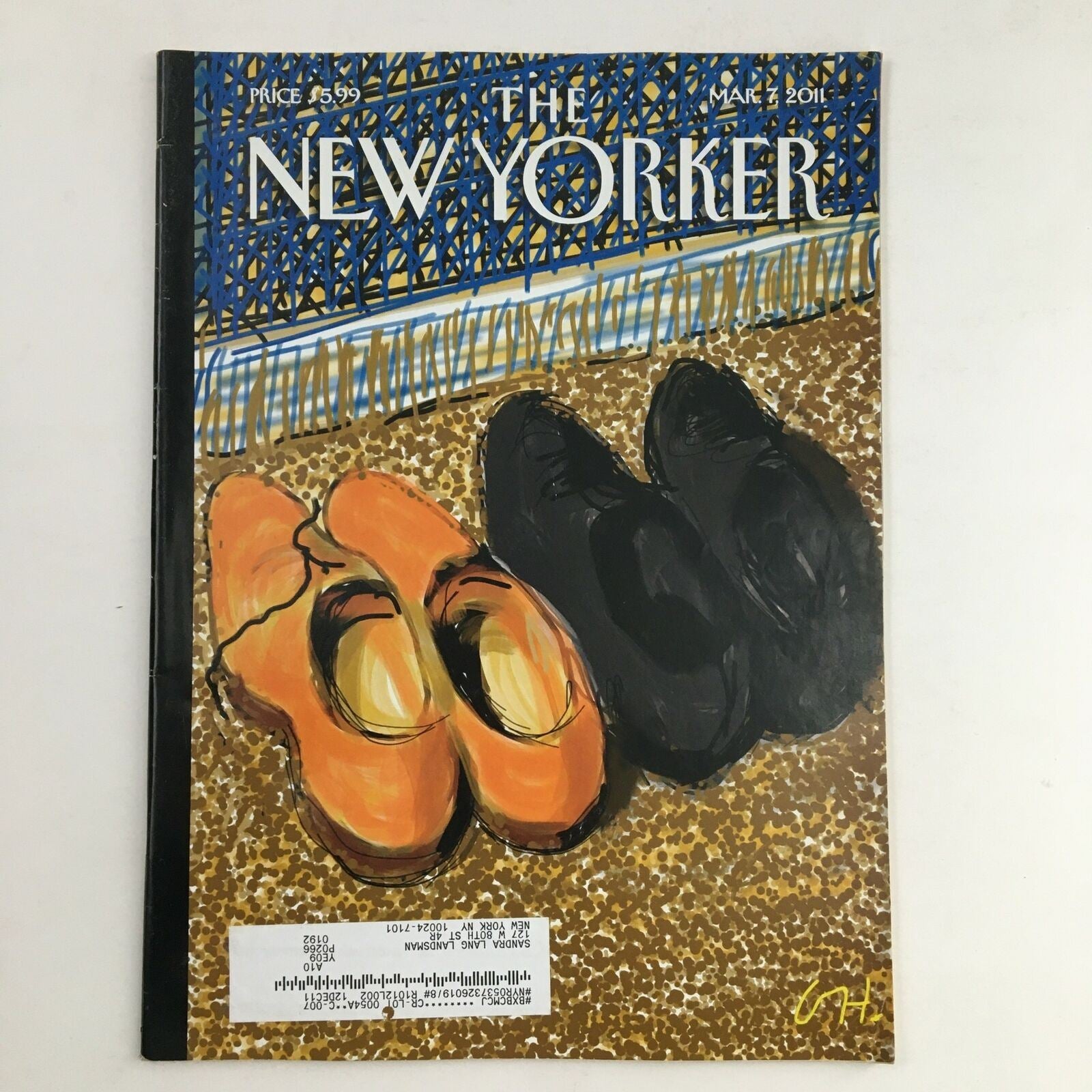 The New Yorker March 7 2011 Full Magazine Theme Cover by David Hockney