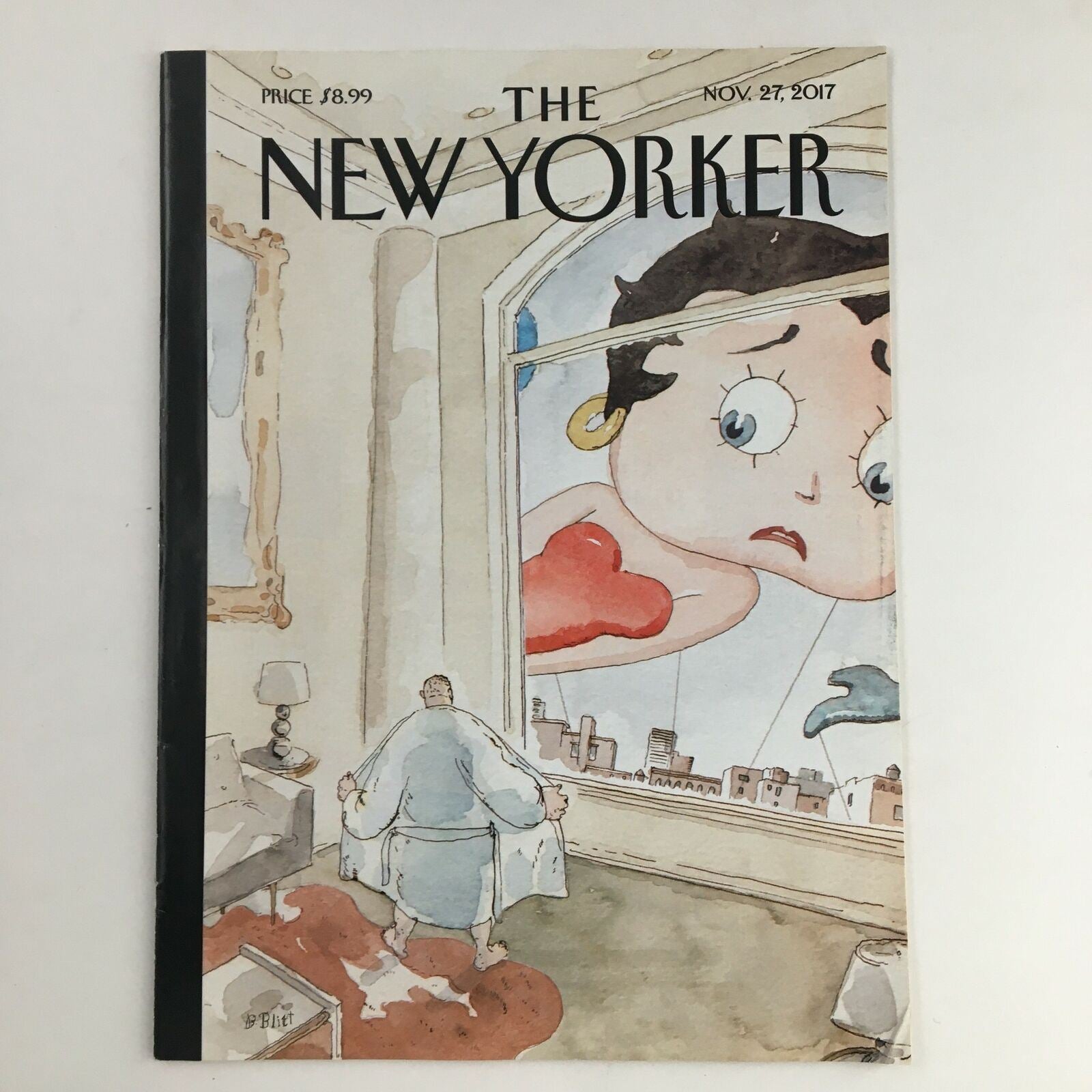 The New Yorker November 27 2017 Full Magazine Theme Cover by Barry Blitt