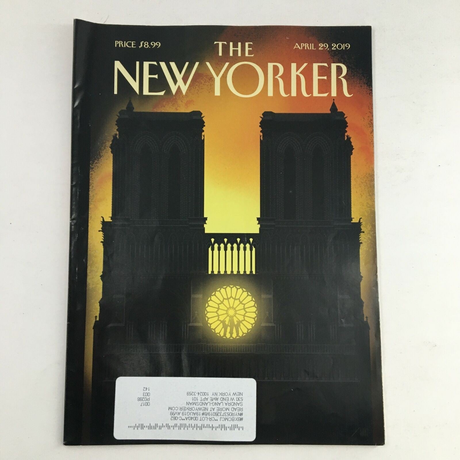 The New Yorker Full Magazine April 29 2019 Our Lady Cathedral by Bob Staake