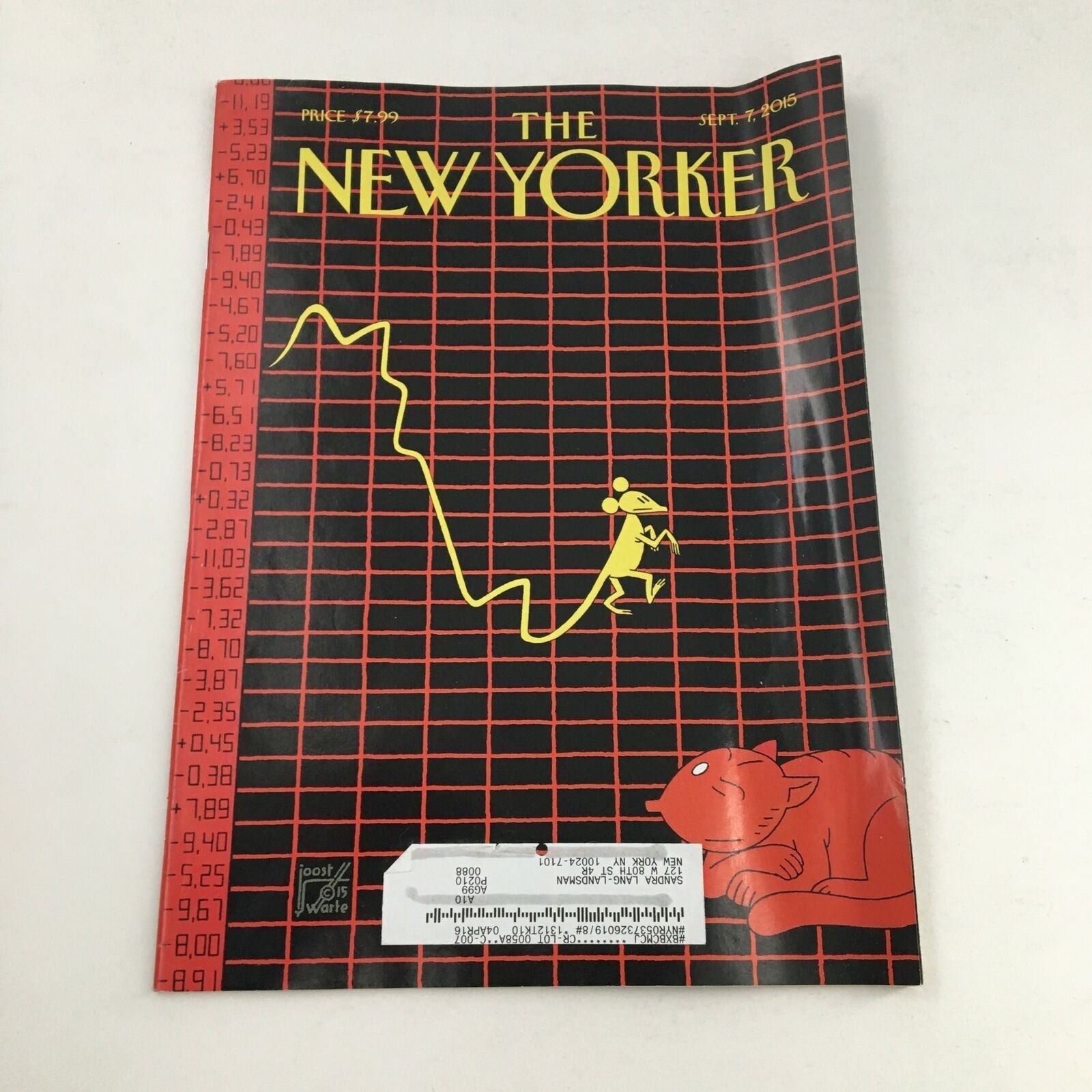 The New Yorker Magazine September 7 2015 The Mouse of Wall Street Joost Swarte