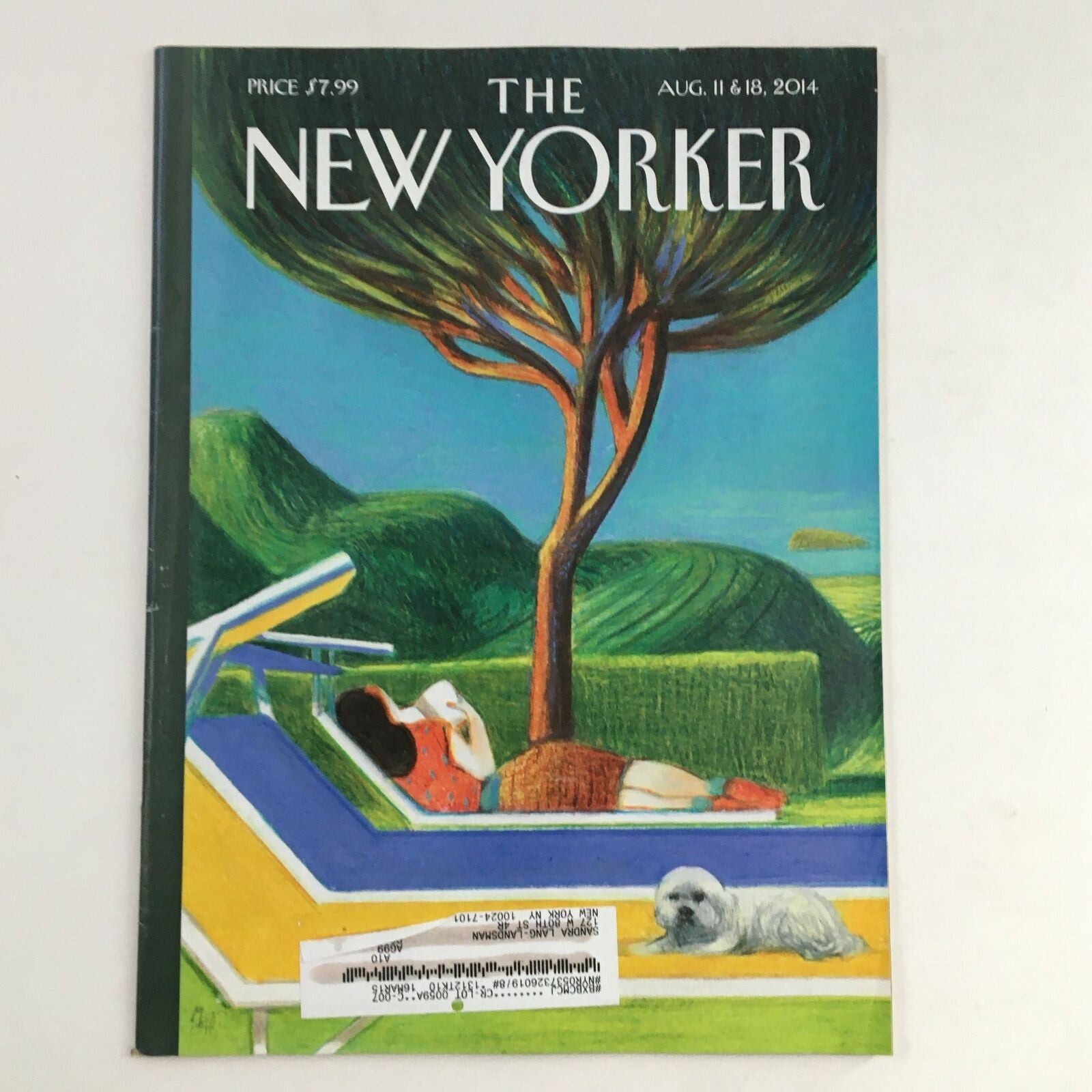 The New Yorker Full Magazine August 11 2014 Siesta Cover by Lorenzo Mattotti