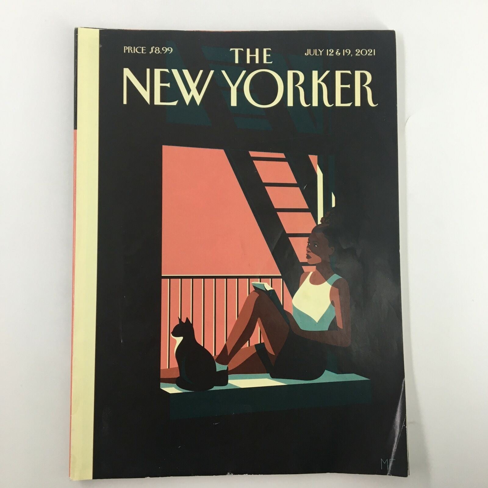 The New Yorker Full Magazine July 12 2021 Escape Theme Cover by Malika Favre