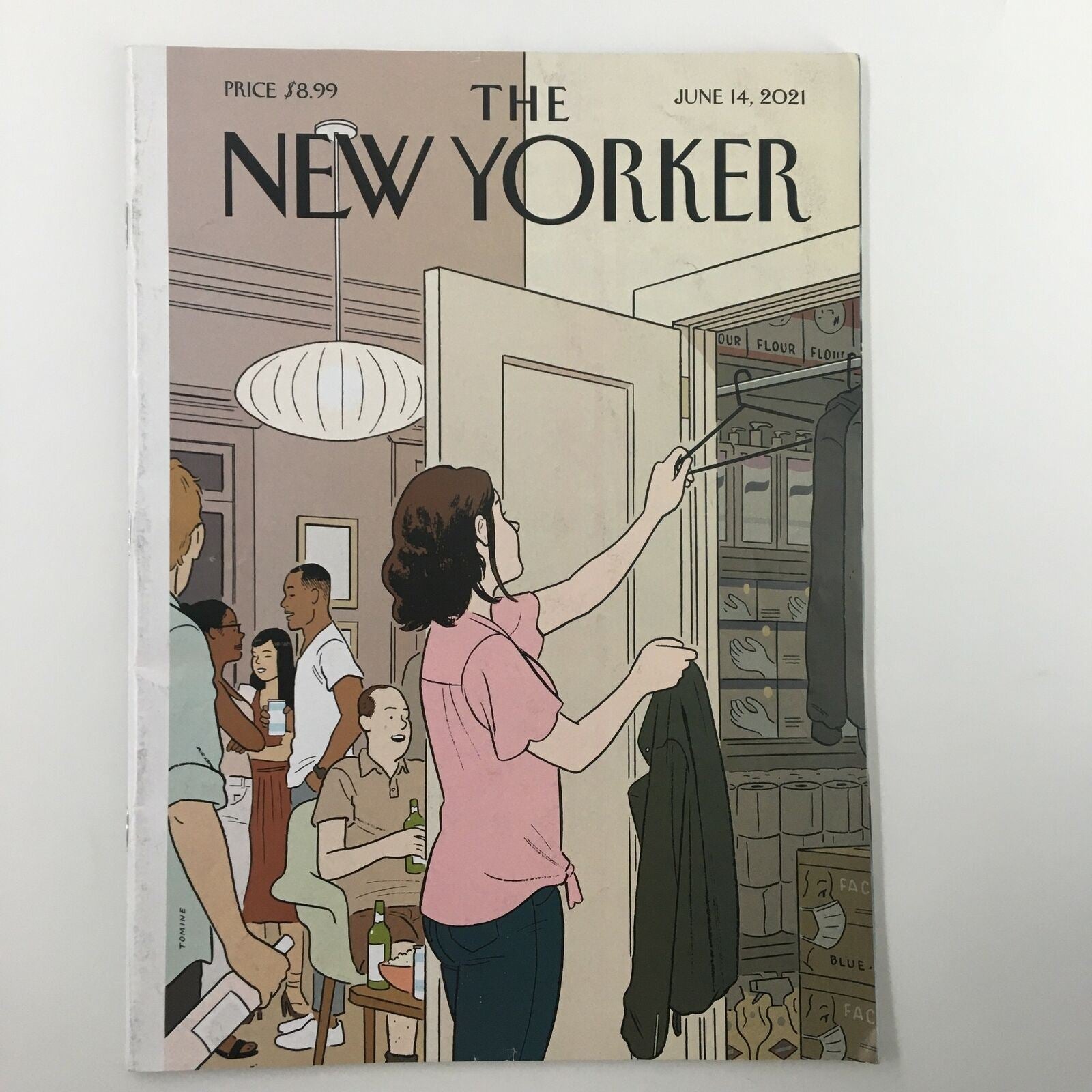 The New Yorker Full Magazine June 14 2021 Easing Back by Adrian Tomine No Label