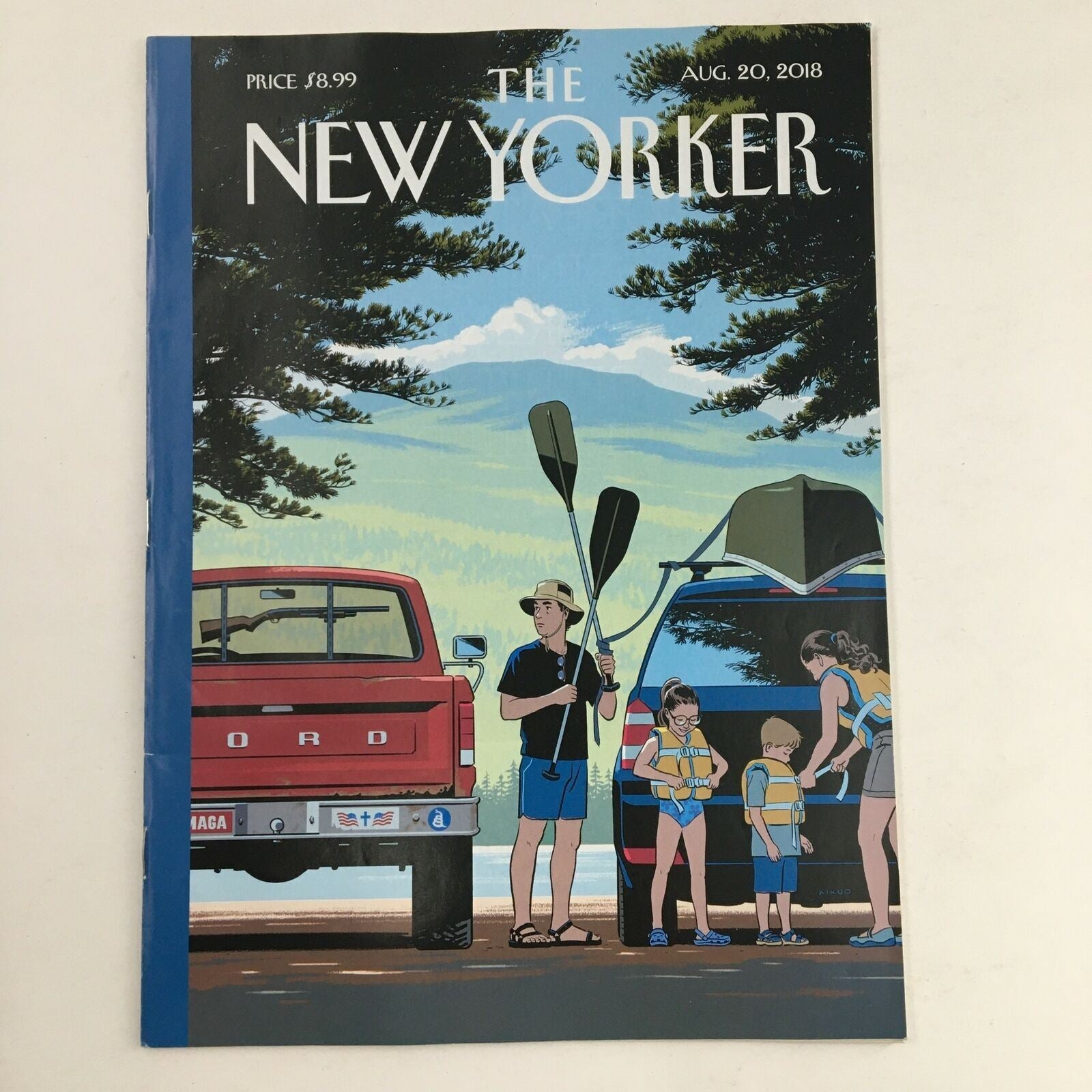 The New Yorker August 20 2018 Full Magazine Theme Cover by R. Kikuo Johnson VG