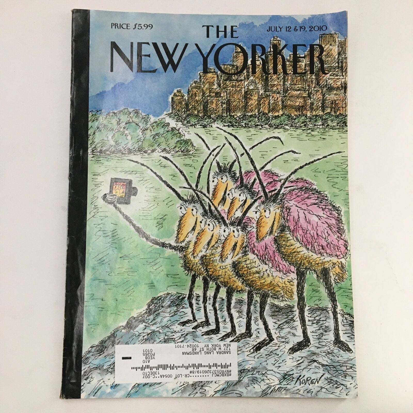 The New Yorker July 12 2010 Full Magazine Theme Cover by Edward Koren