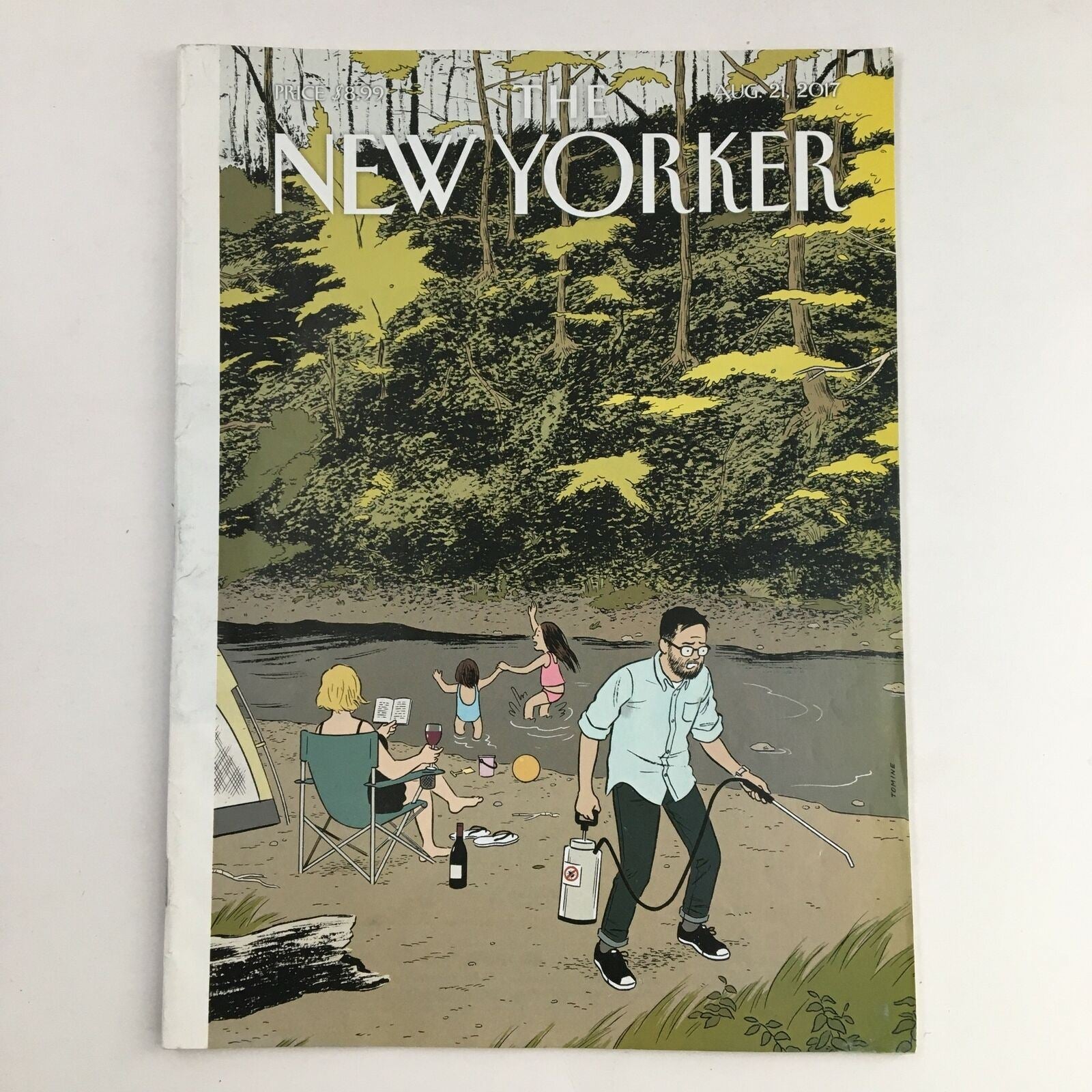 The New Yorker August 21 2017 Full Magazine Theme Cover by Adrian Tomine