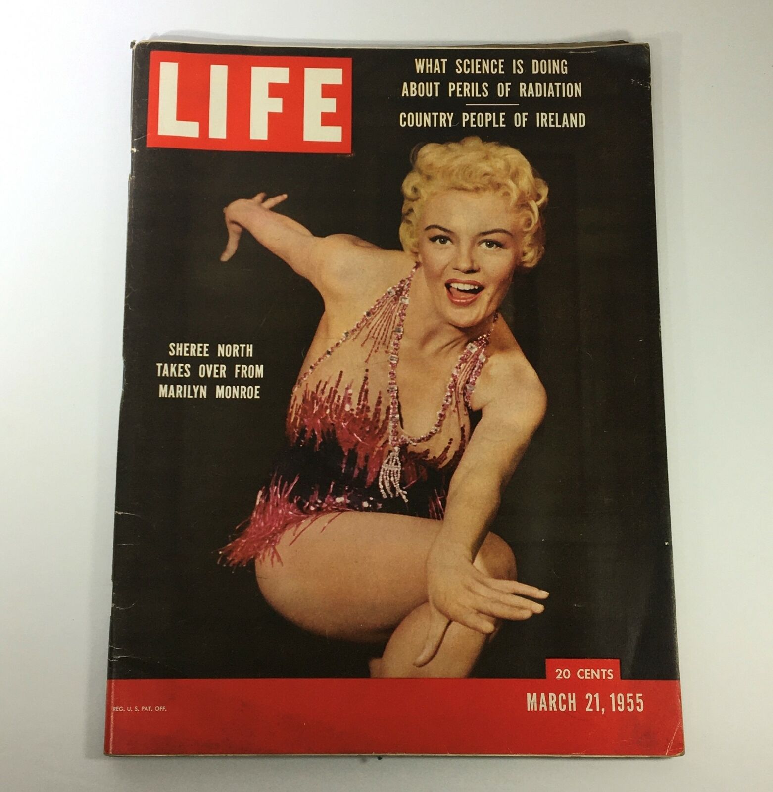 VTG Life Magazine March 21 1955 Actress Sheree North Cover Feature, Newsstand