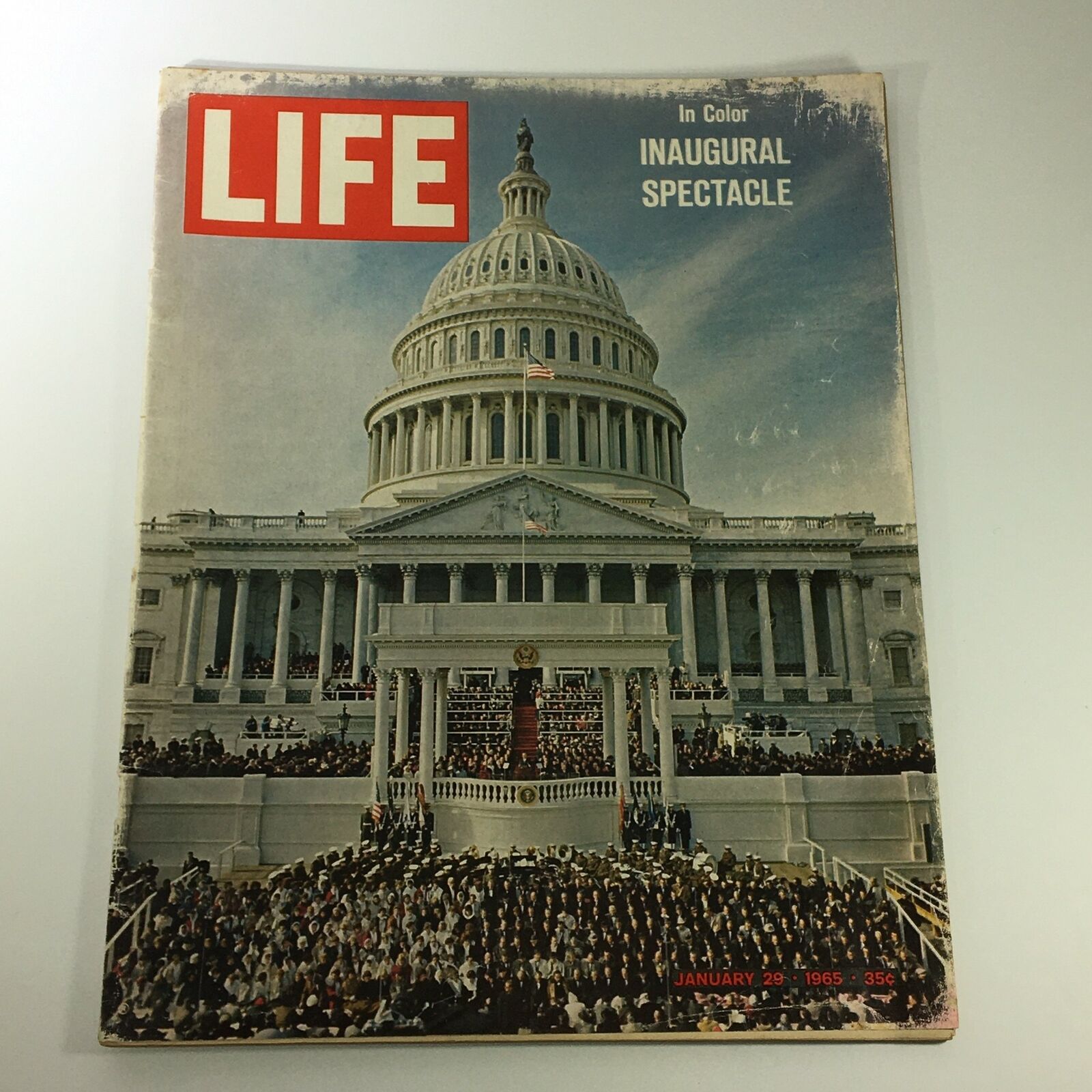 VTG Life Magazine January 29 1965 Inaugural Spectacle Cover Feature, Newsstand