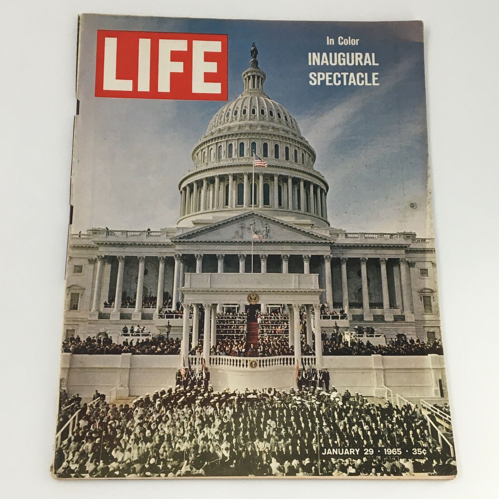 VTG Life Magazine January 29 1965 The Inaugural Spectacle in Color, Newsstand