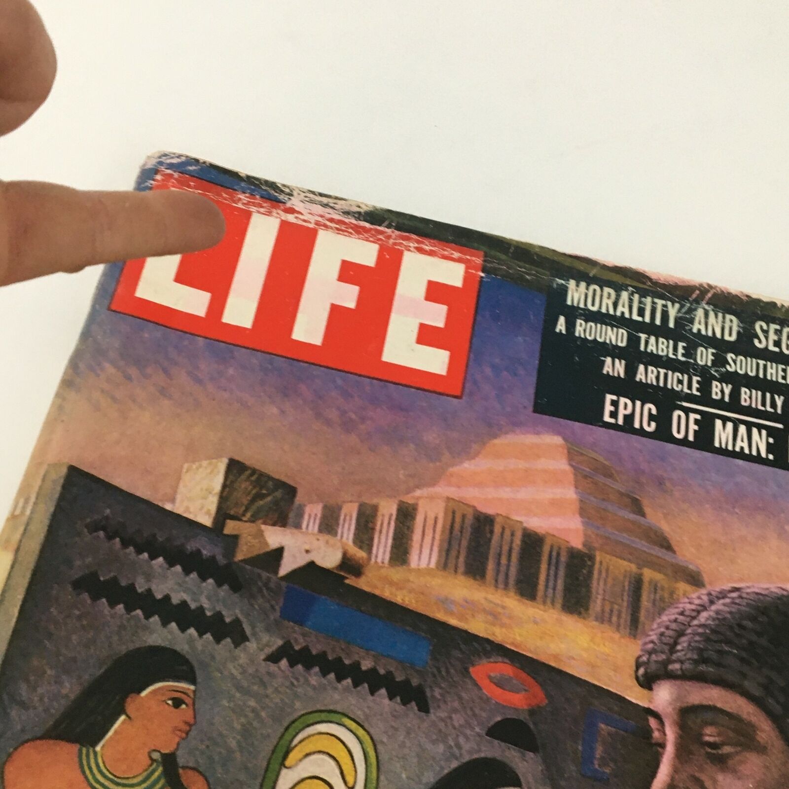 VTG Life Magazine October 1 1956 Epic of Man Egyptian Artist Feature, Newsstand