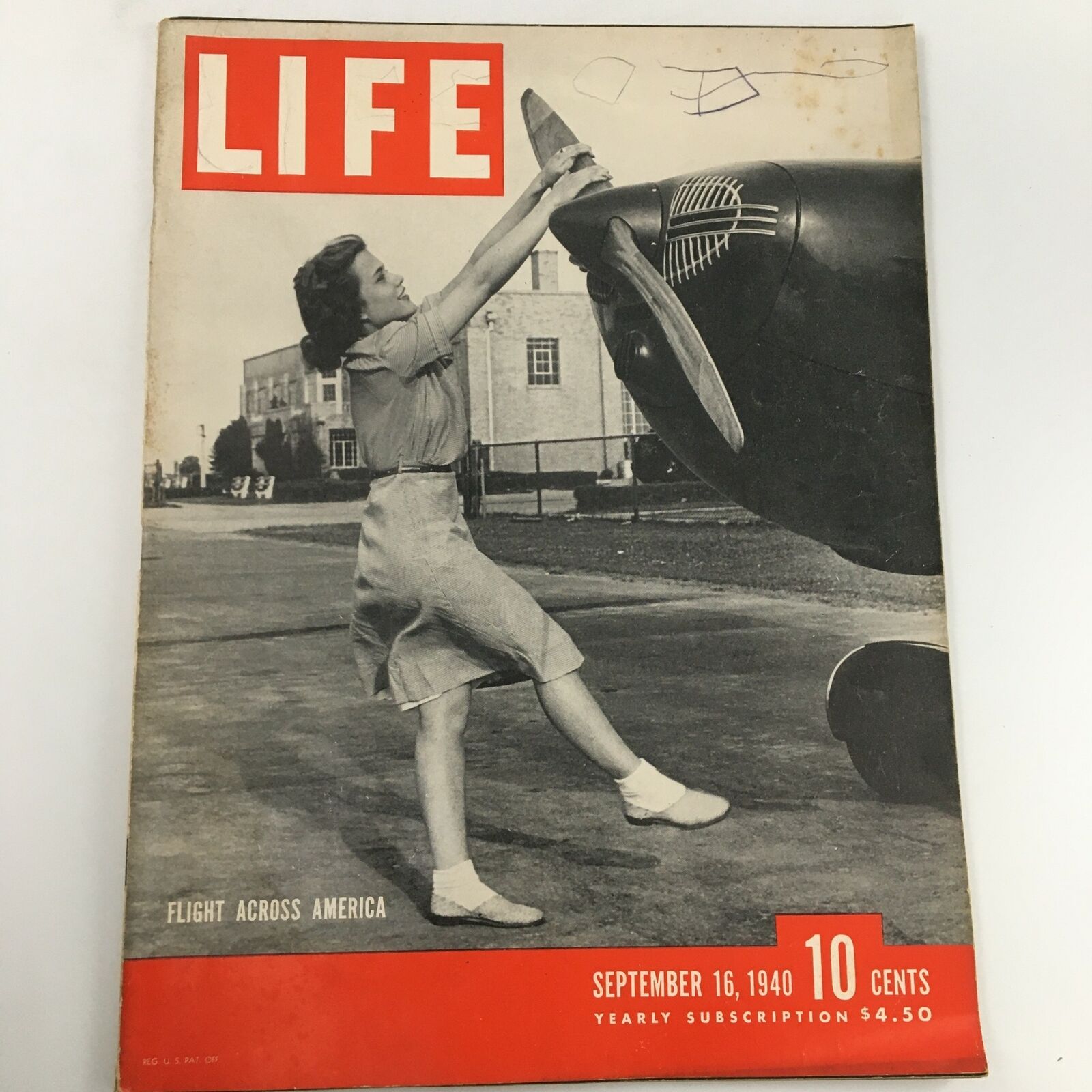 VTG Life Magazine September 16 1940 Flight Across America Newsstand