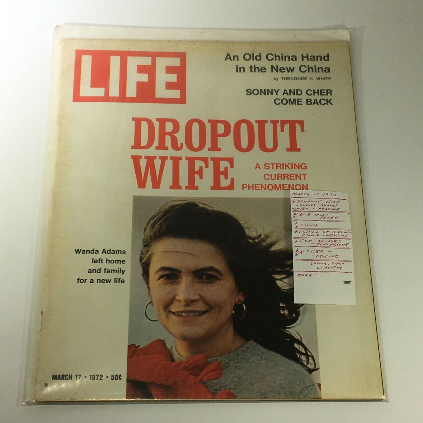 VTG Life Magazine March 17 1972 Dropout Wife Wanda Adams Cover Feature Newsstand