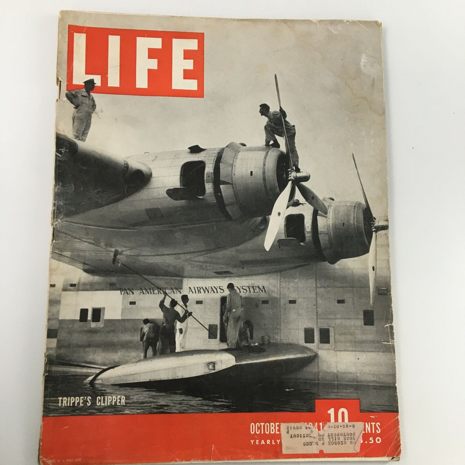 VTG Life Magazine October 20 1941 Trippe's Clipper PAN American Airways System