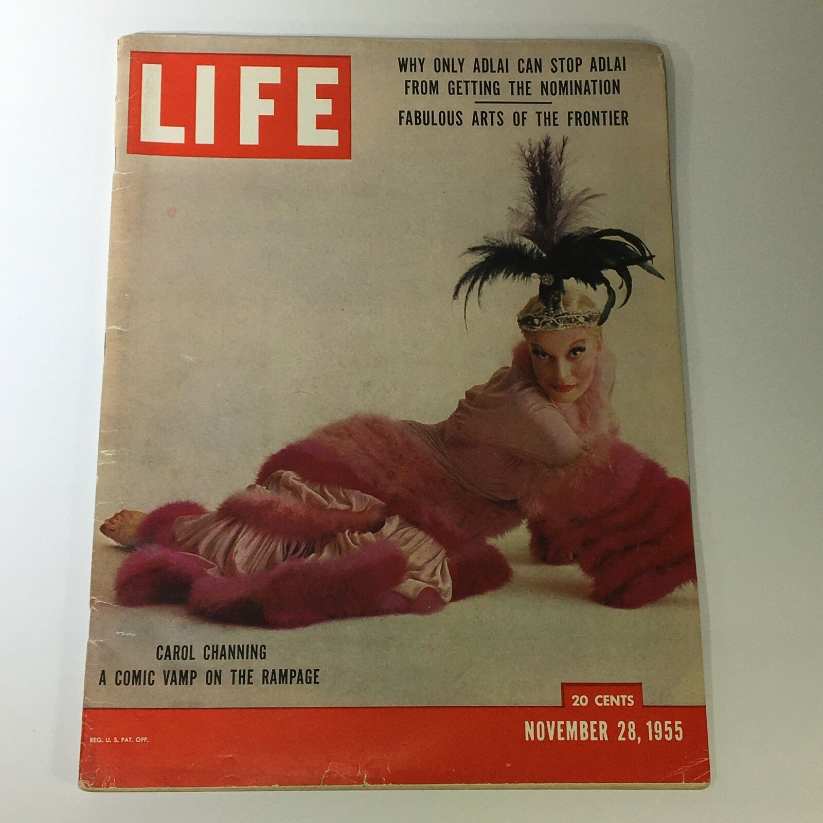 VTG Life Magazine November 28 1955 Carol Channing Cover Feature, Newsstand