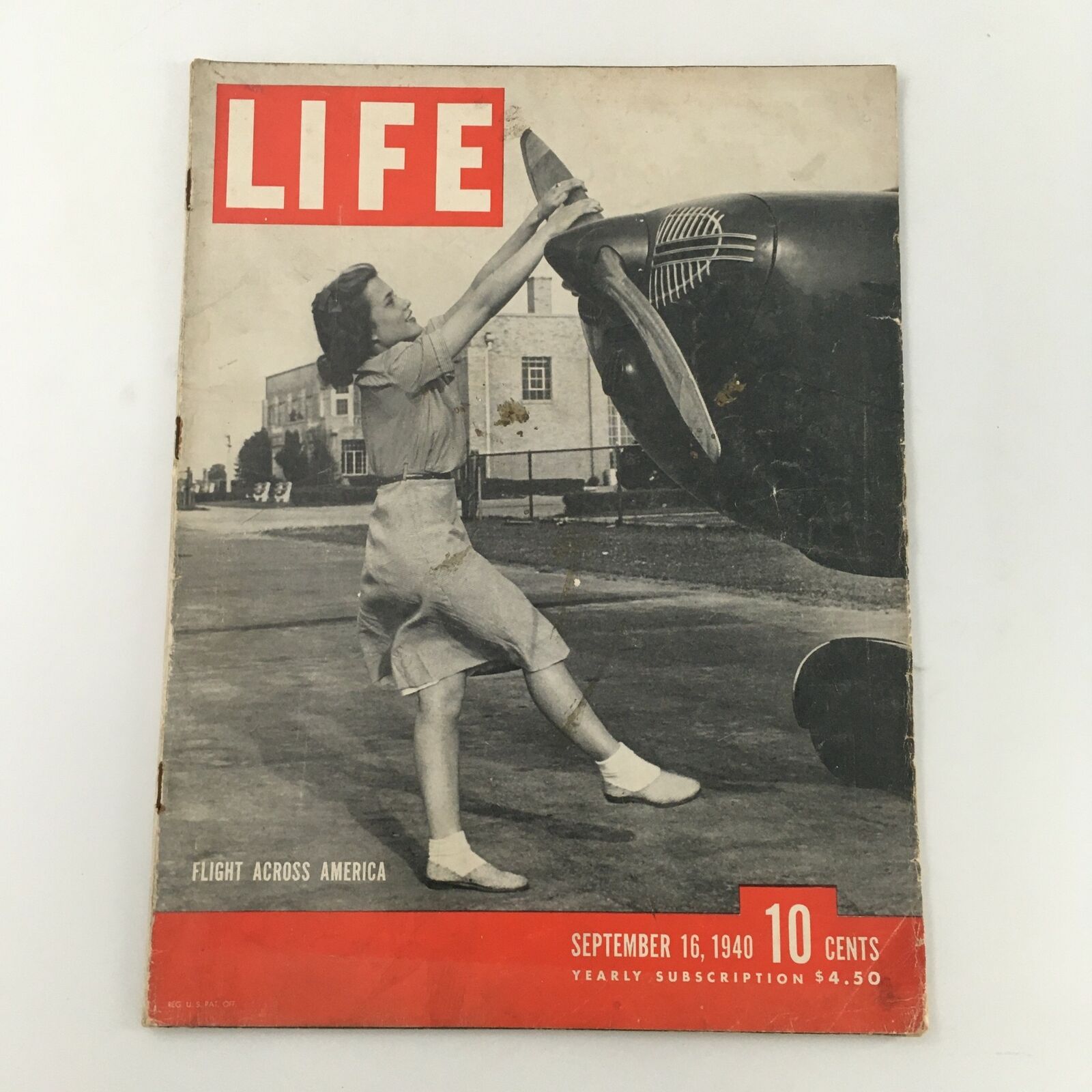 VTG Life Magazine September 16 1940 Flight Across America Feature, Newsstand