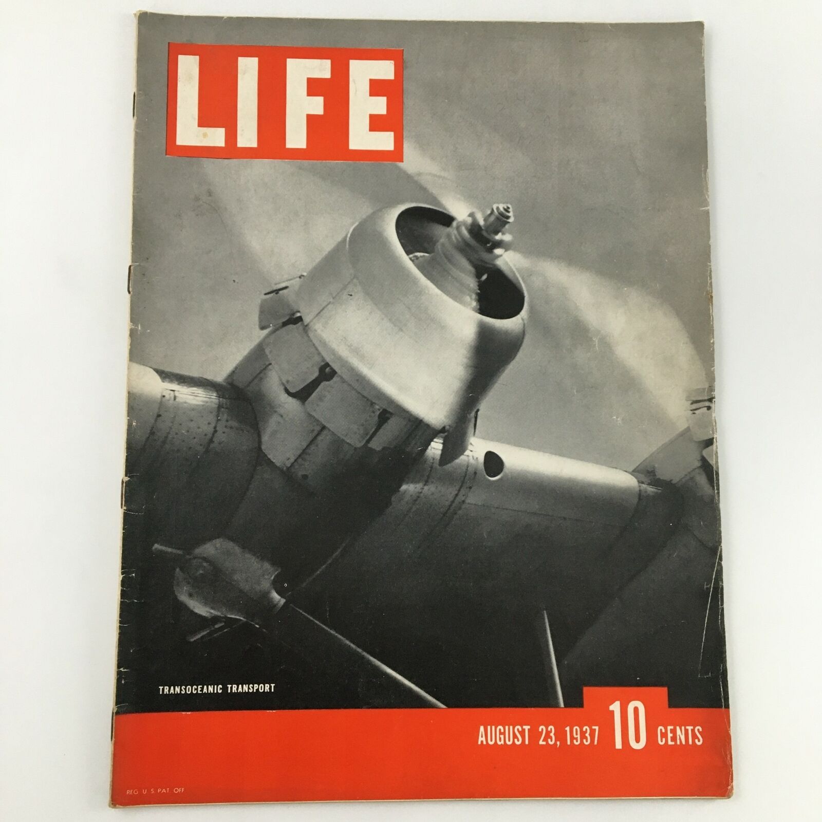 VTG Life Magazine August 23 1937 Transoceanic Transport Feature, Newsstand