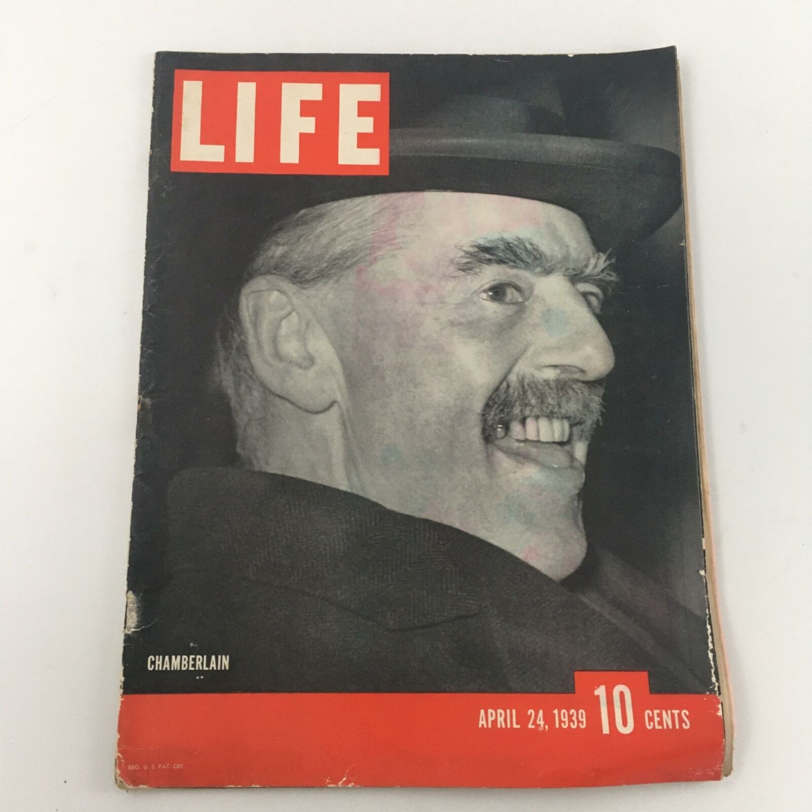 VTG Life Magazine April 24, 1939 Neville Chamberlain Newsstand