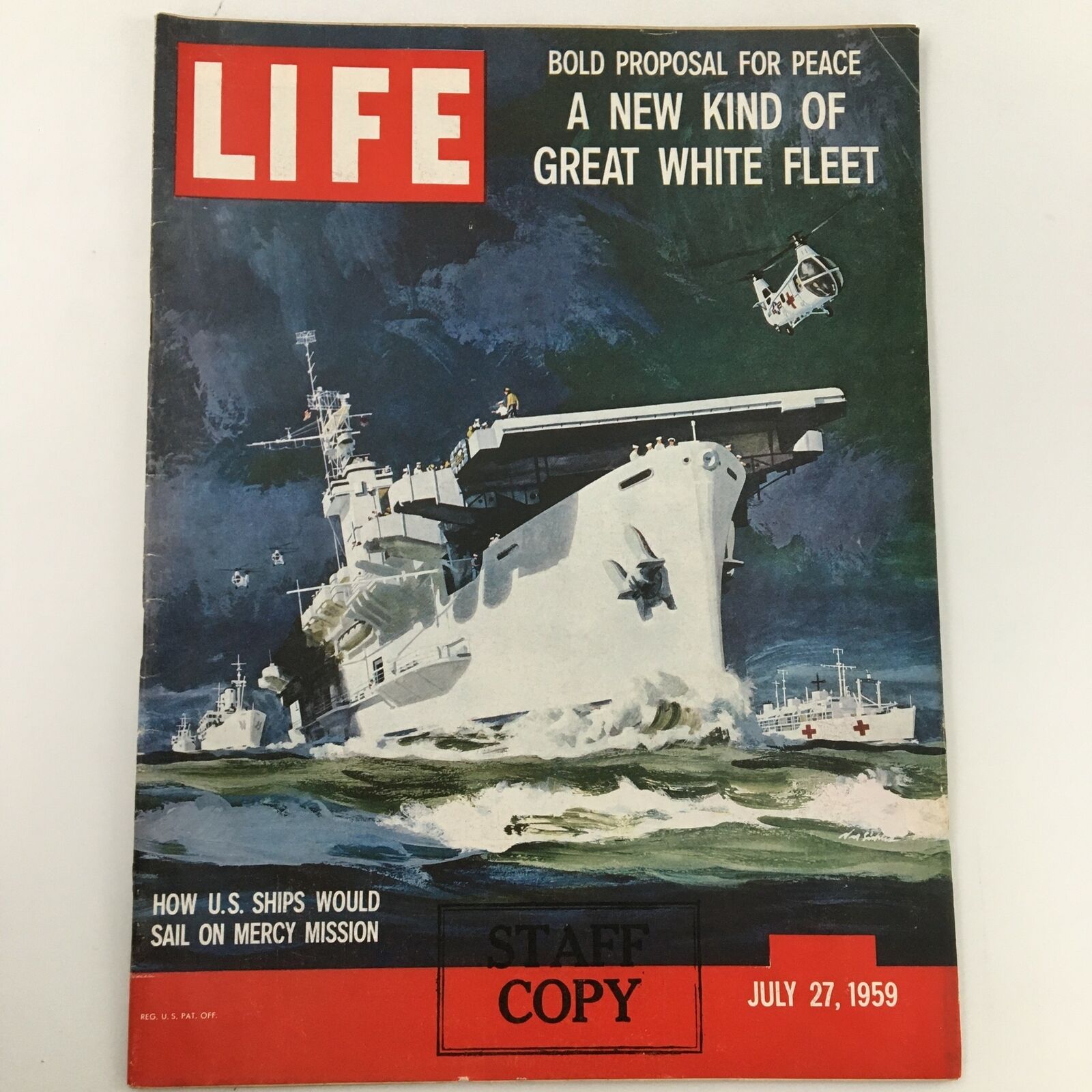 VTG Life Magazine July 27 1959 Great White Fleet Feature Newsstand