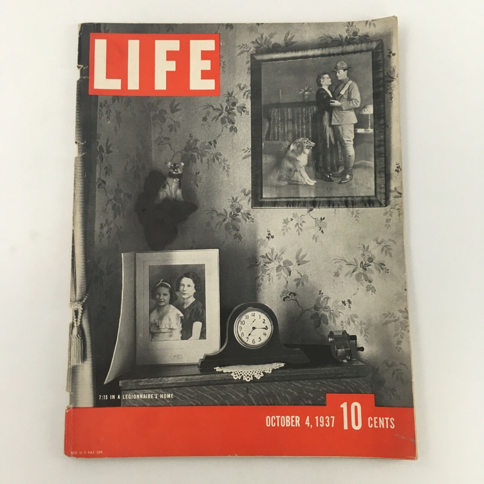 VTG Life Magazine October 4 1937 American Legionnaire's Home, Newsstand