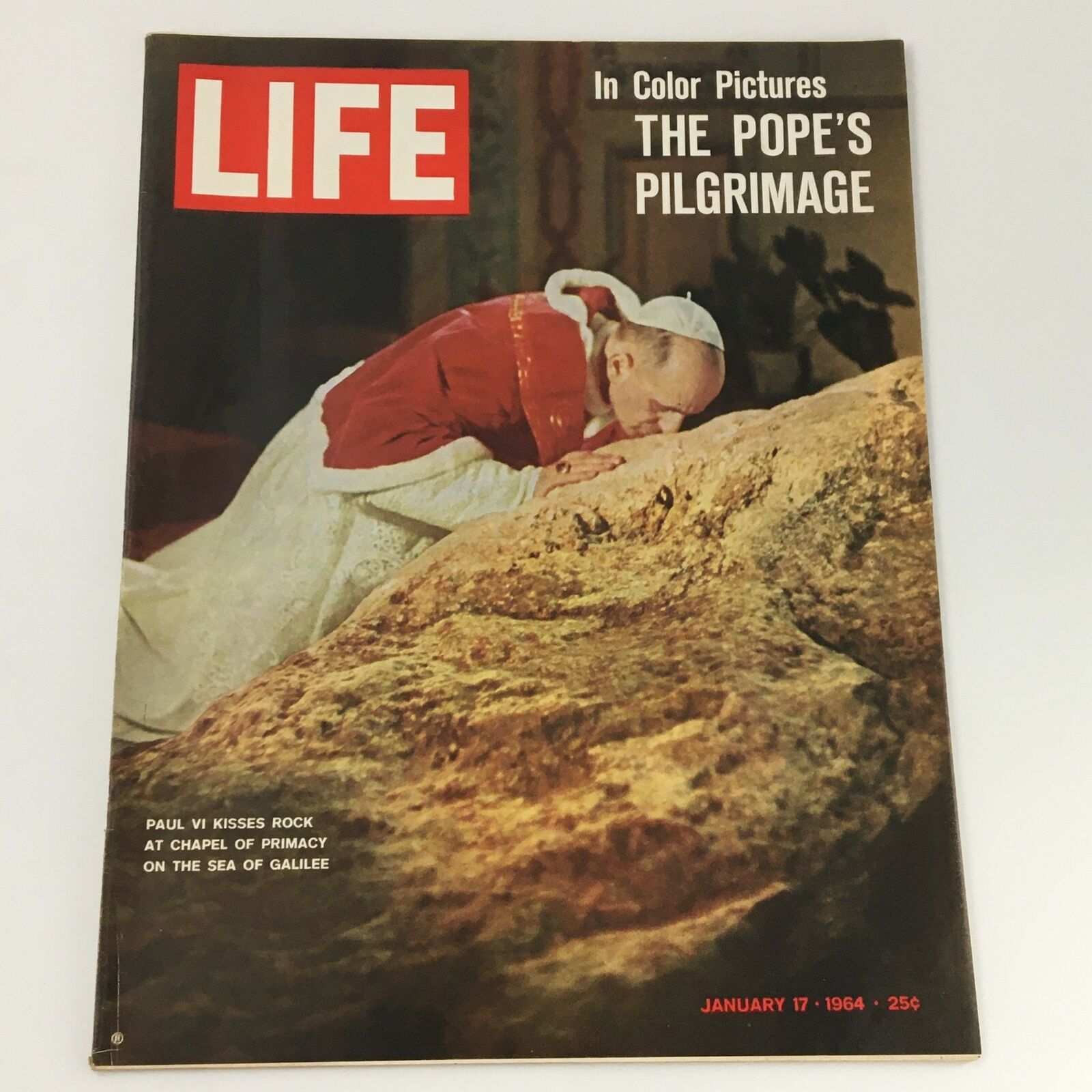 VTG Life Magazine January 17 1964 Pope Paul VI Photo Cover & Feature, Newsstand