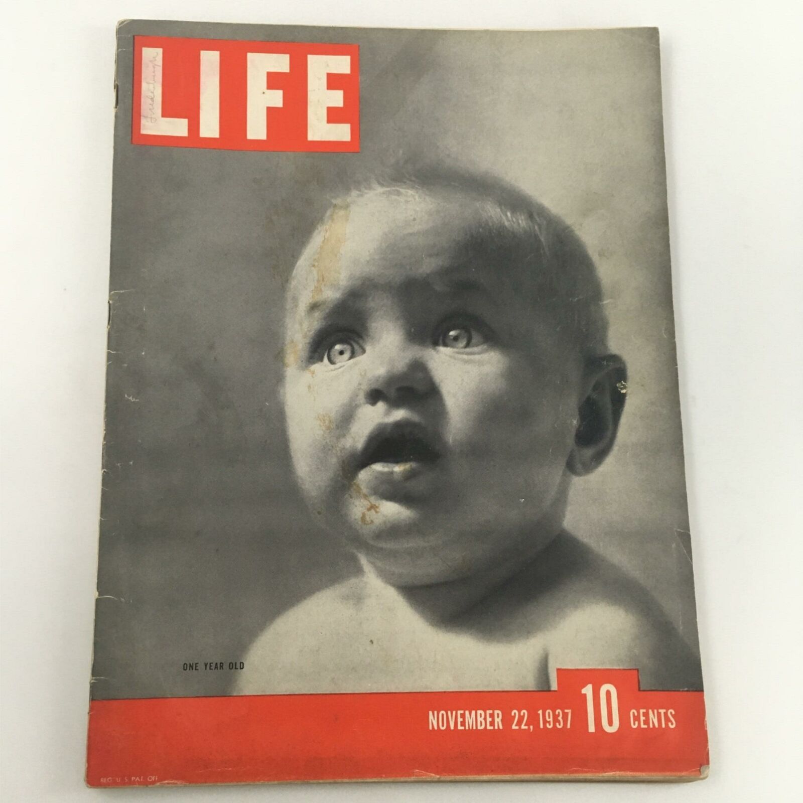 VTG Life Magazine November 22, 1937 One Year Old Newsstand