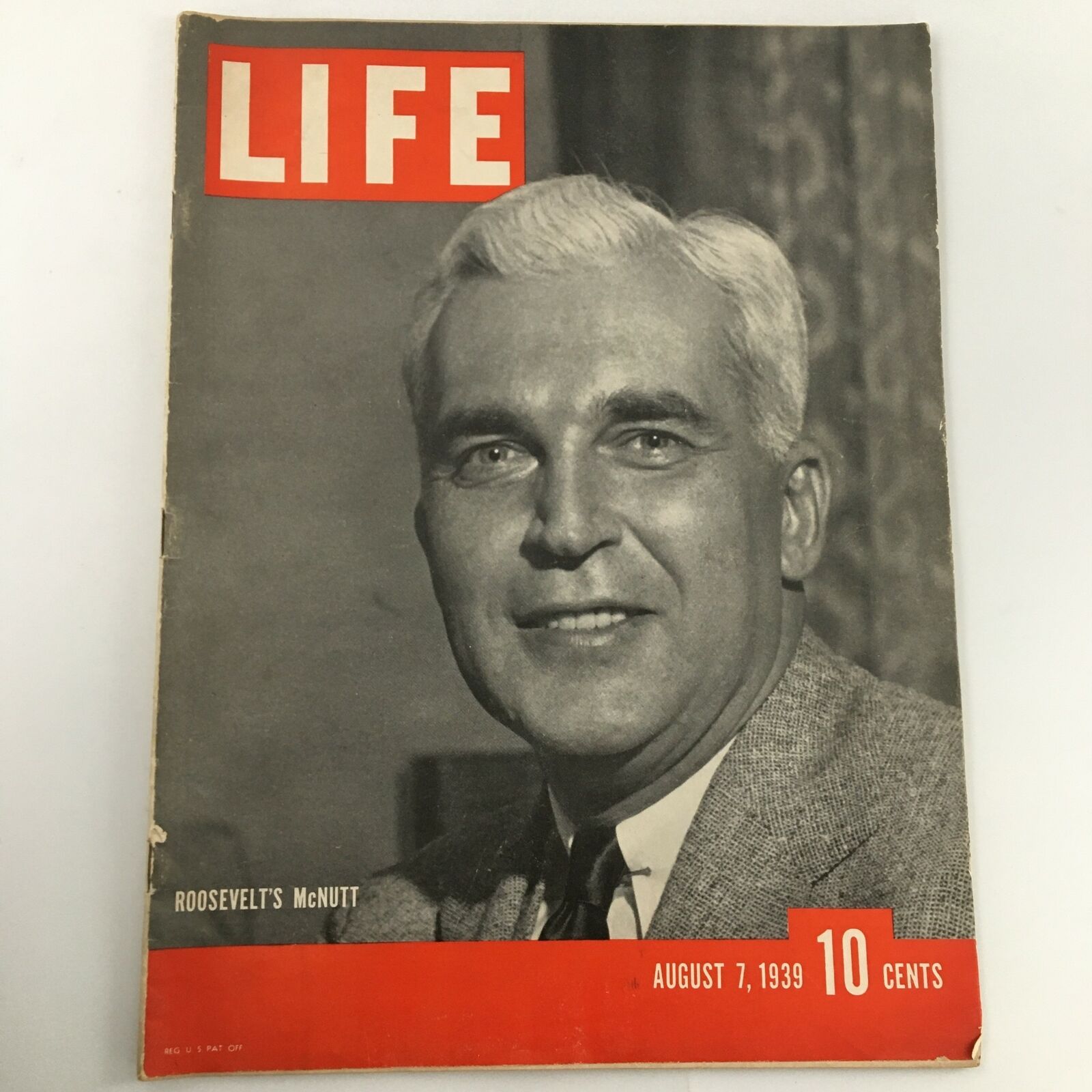 VTG Life Magazine August 7 1939 Governor of Indiana Paul V. McNutt Newsstand