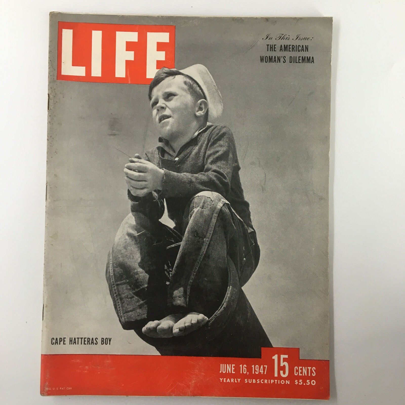 VTG Life Magazine June 16 1947 Cape Hattera's Boy Cover Photo No Label